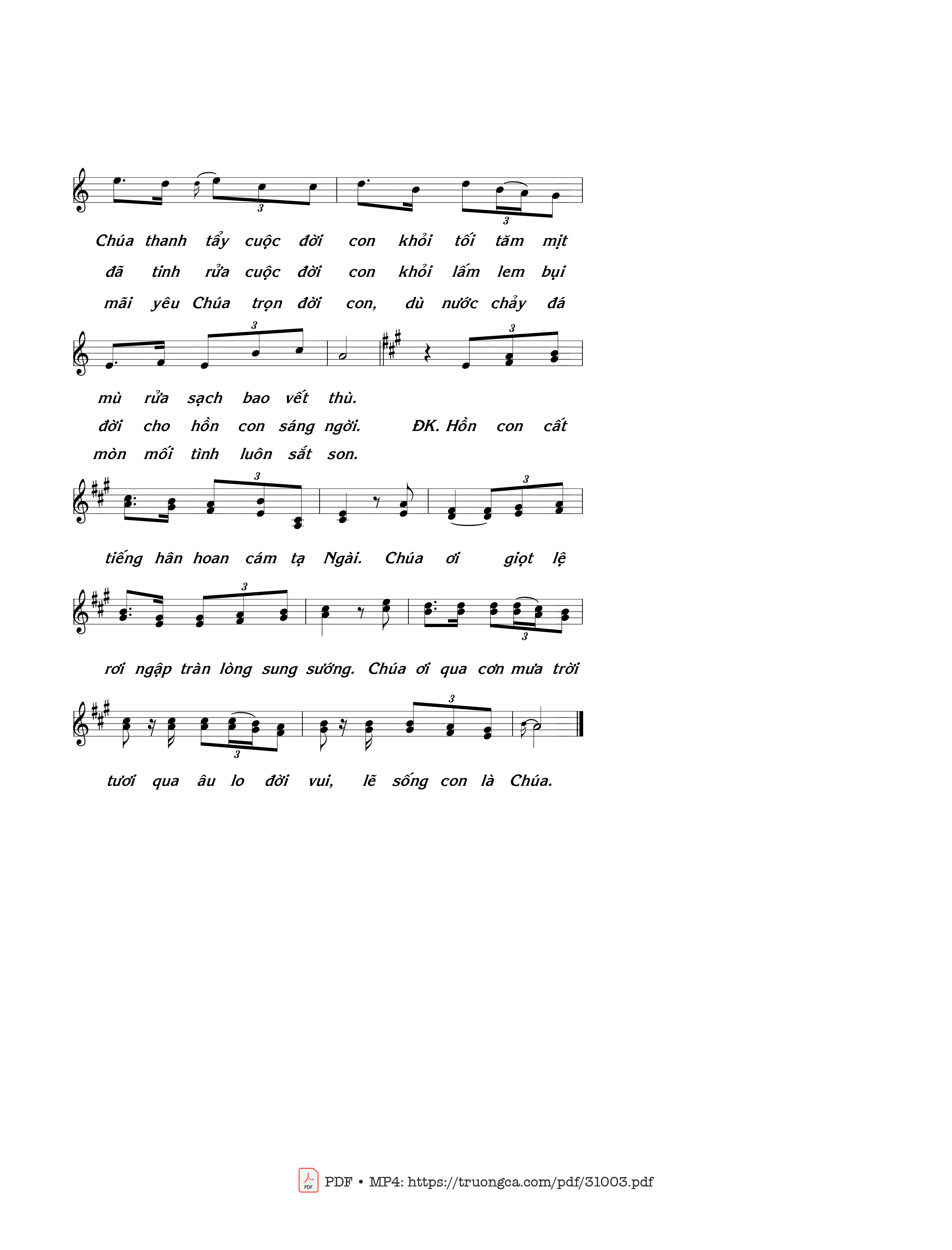 Page 2 of Sheet music PDF Lời Trần Tình - Thái Nguyên