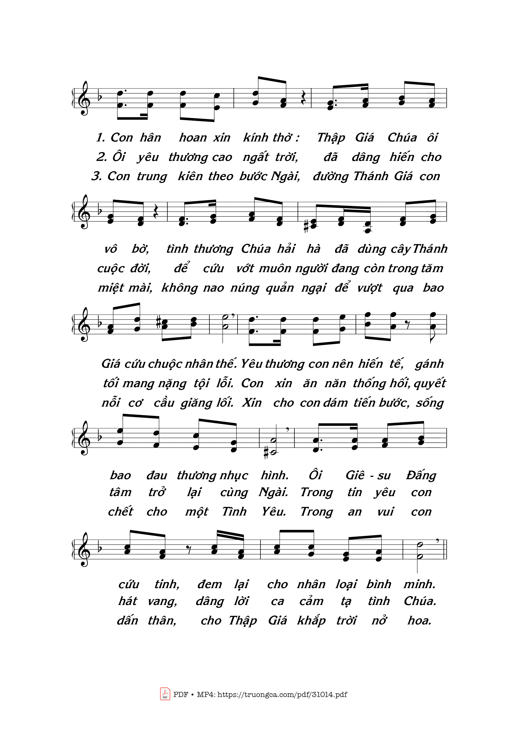 Page 2 of Sheet music PDF Thánh Giá Đức Kitô - Thái Nguyên