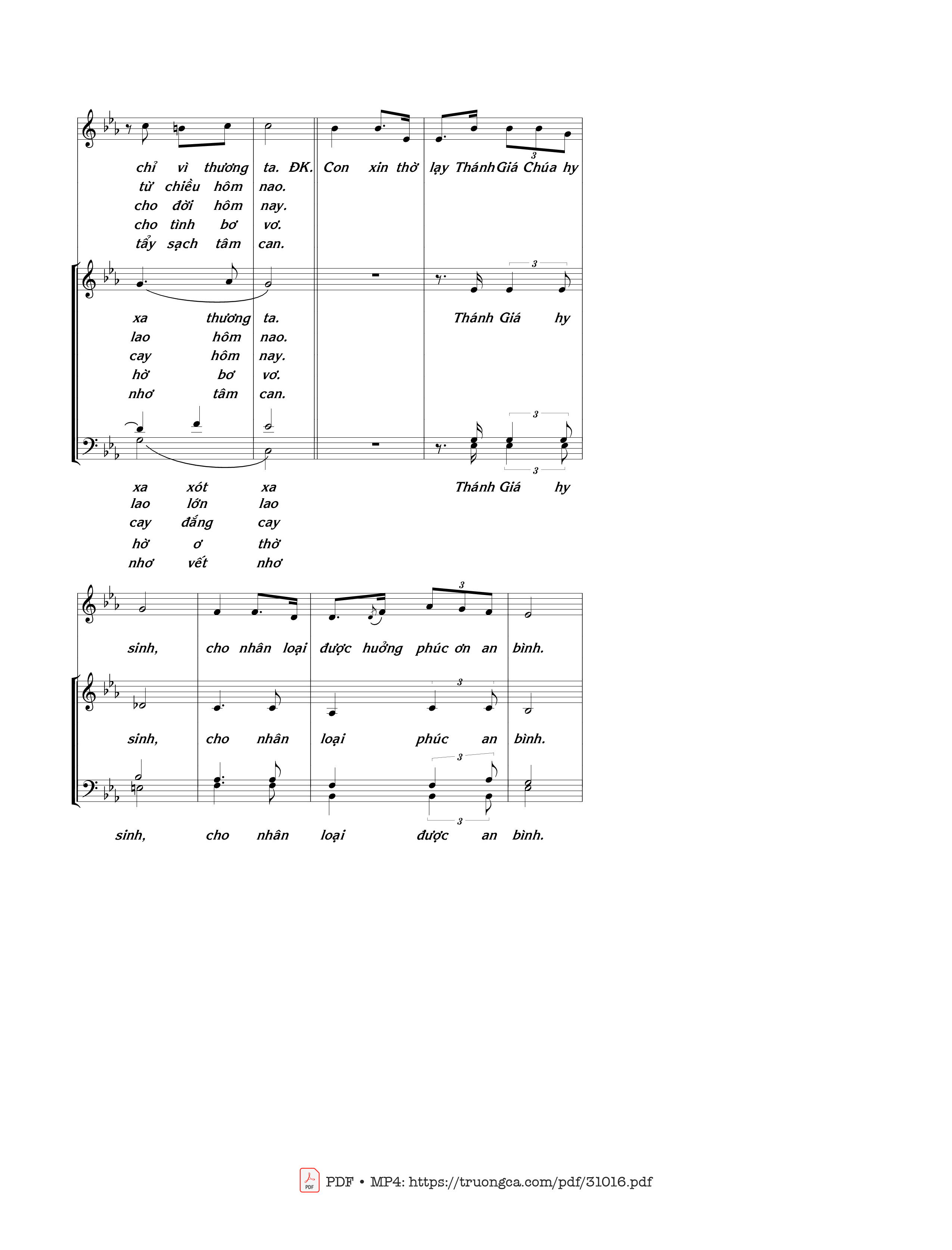 Page 3 of Sheet music PDF Trên Cây Thập Giá - Thái Nguyên