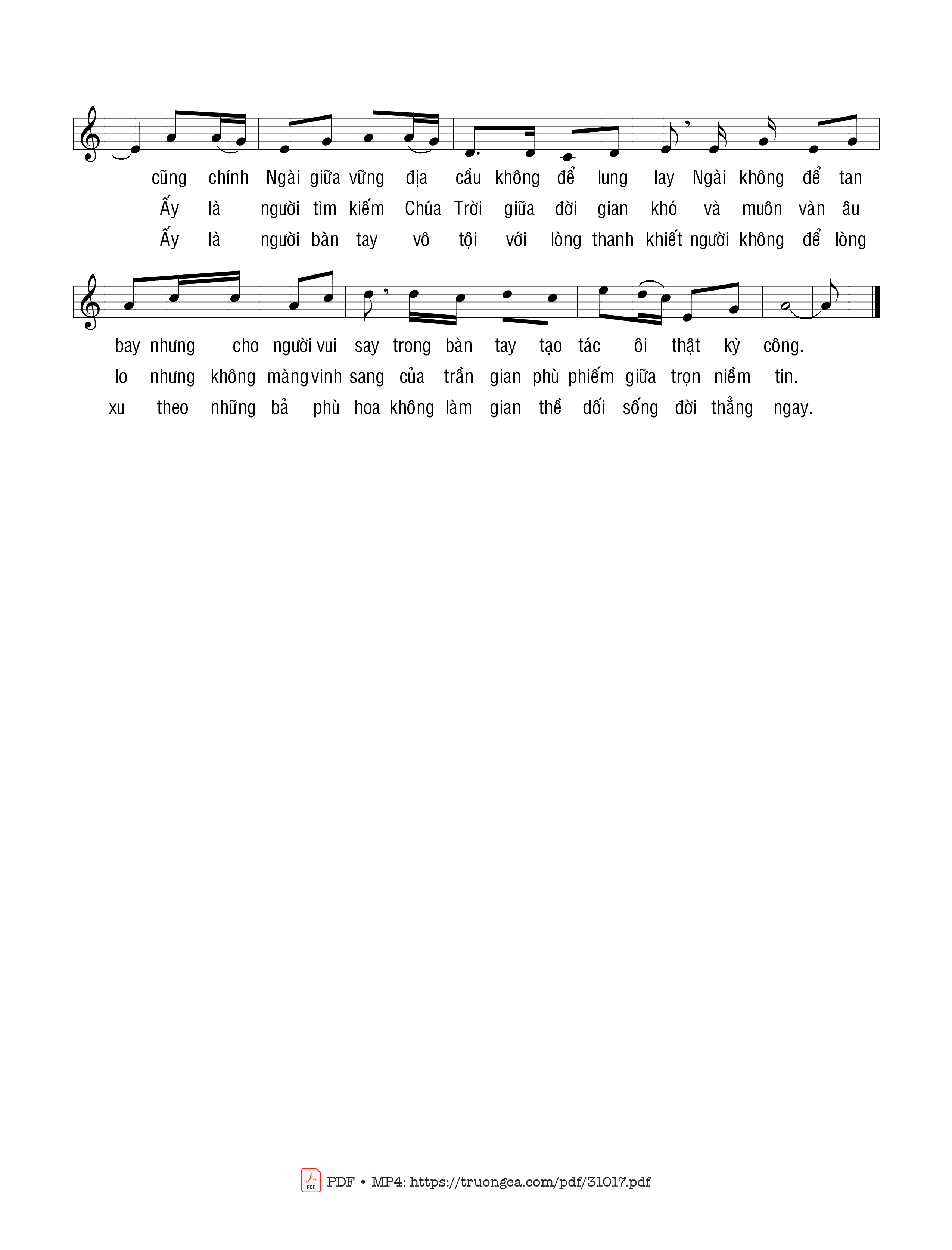 Page 2 of Sheet music PDF Vua Hiển Vinh - Thái Nguyên