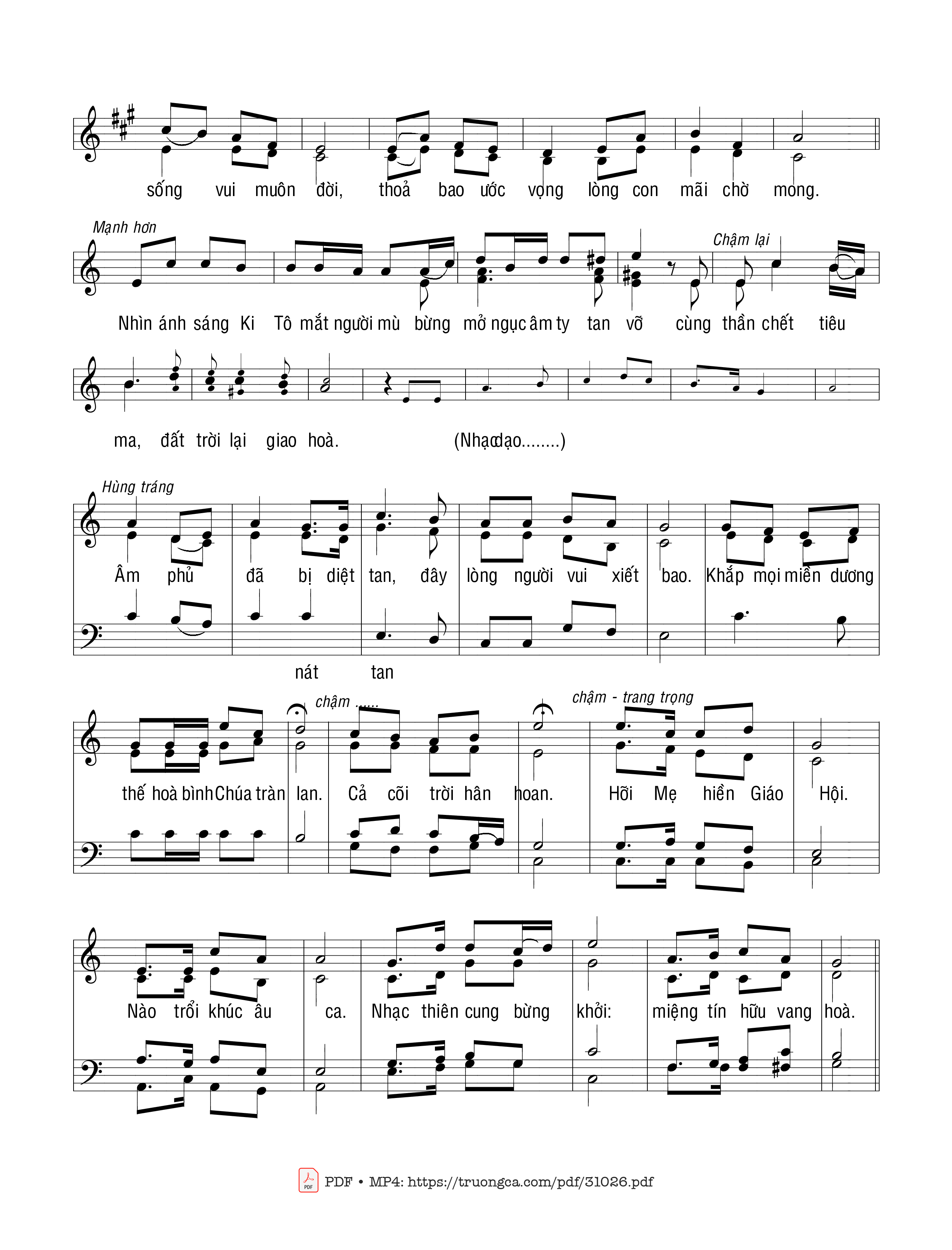Page 2 of Sheet music PDF Ngày Đức Kitô - Thái Nguyên