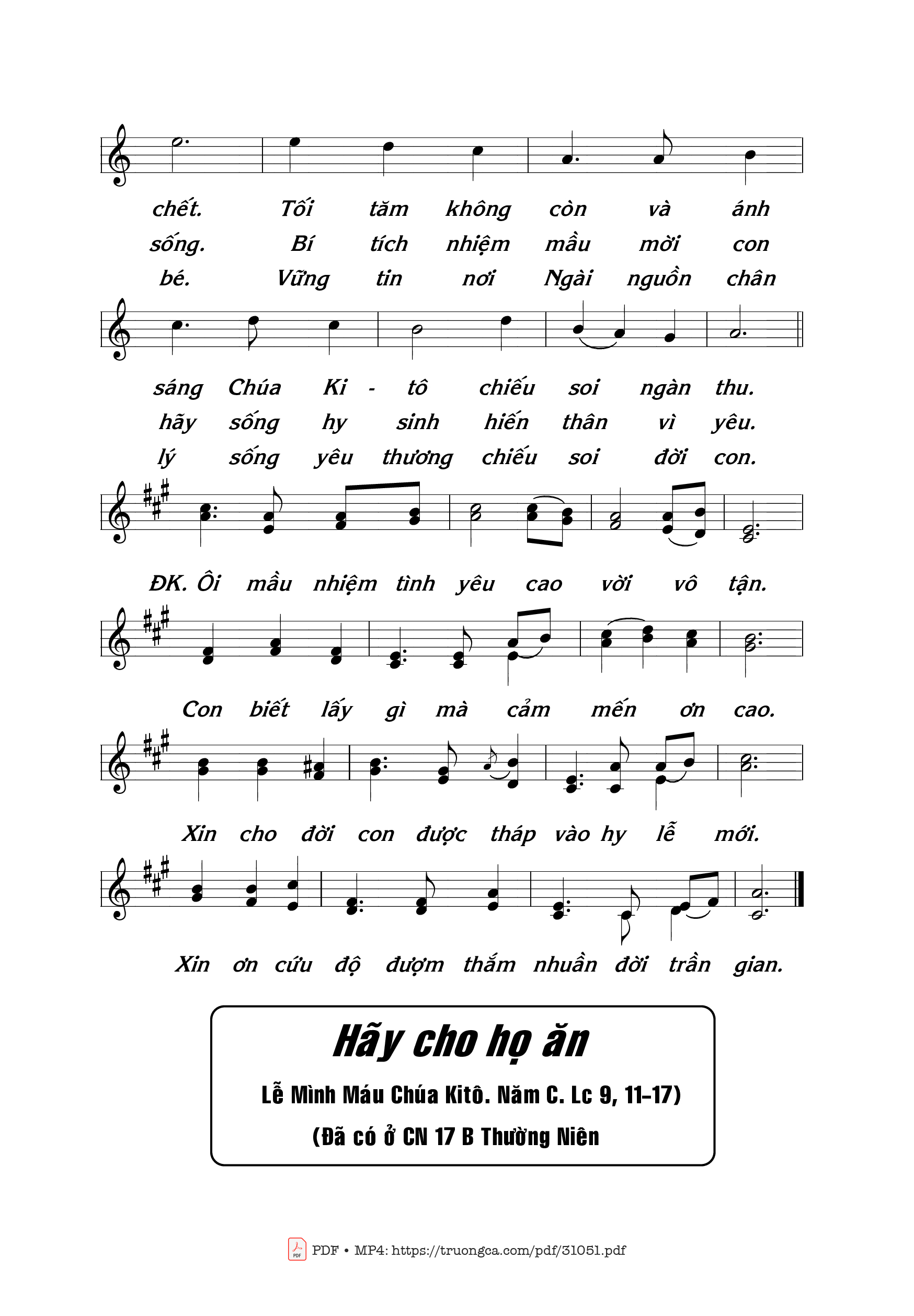 Page 2 of Sheet music PDF Bí tích tình yêu - Thái Nguyên