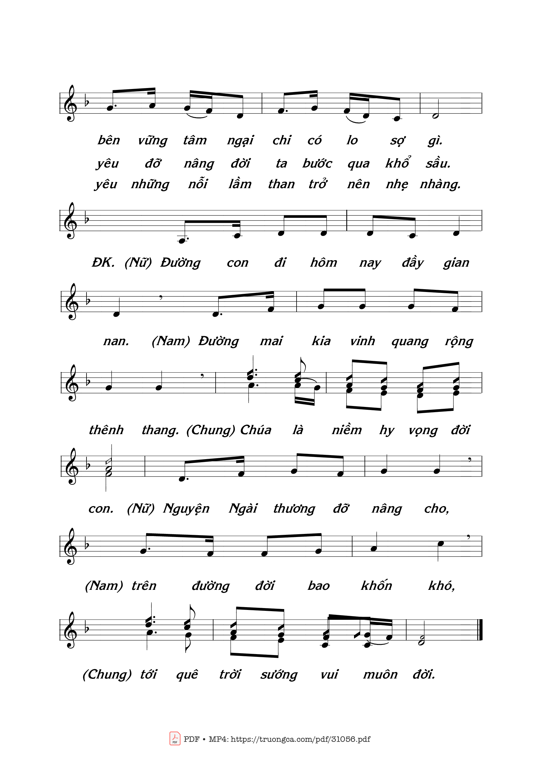 Page 2 of Sheet music PDF Nguồn tin yêu - Thái Nguyên