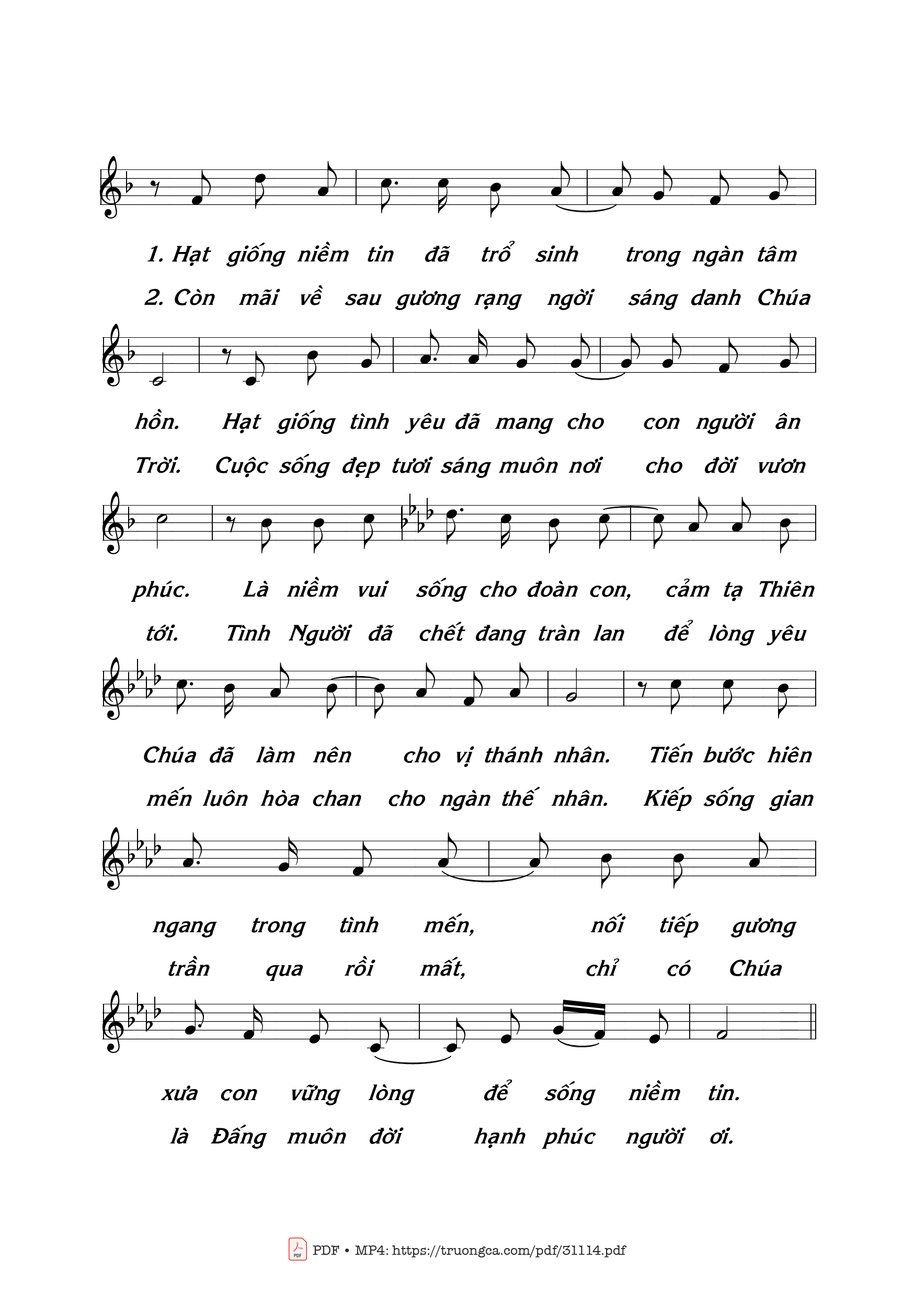 Page 3 of Sheet music PDF Mừng Kính Thánh Phêrô Quý - Thái Nguyên