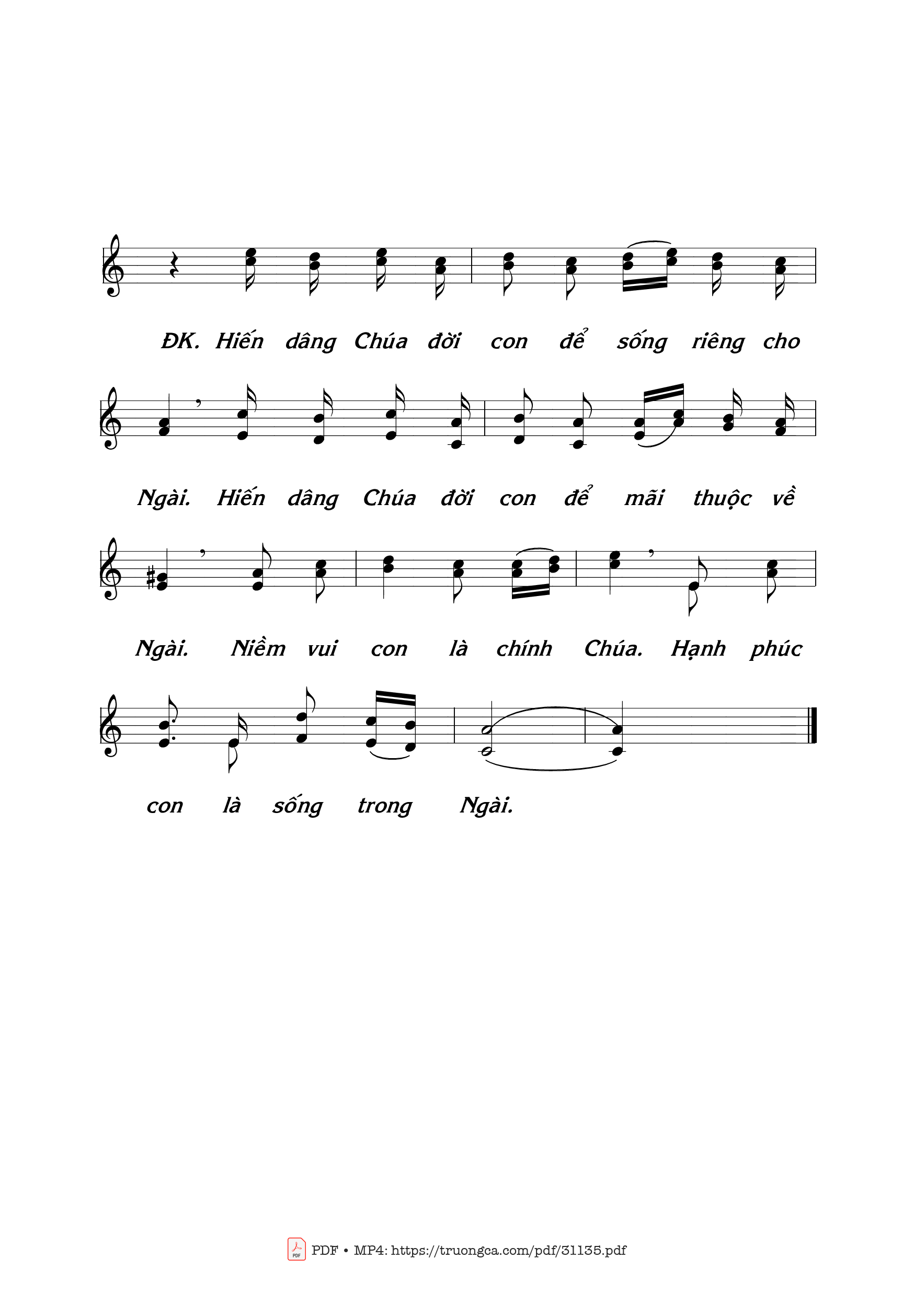 Page 2 of Sheet music PDF Dâng lời ước thệ - Thái Nguyên