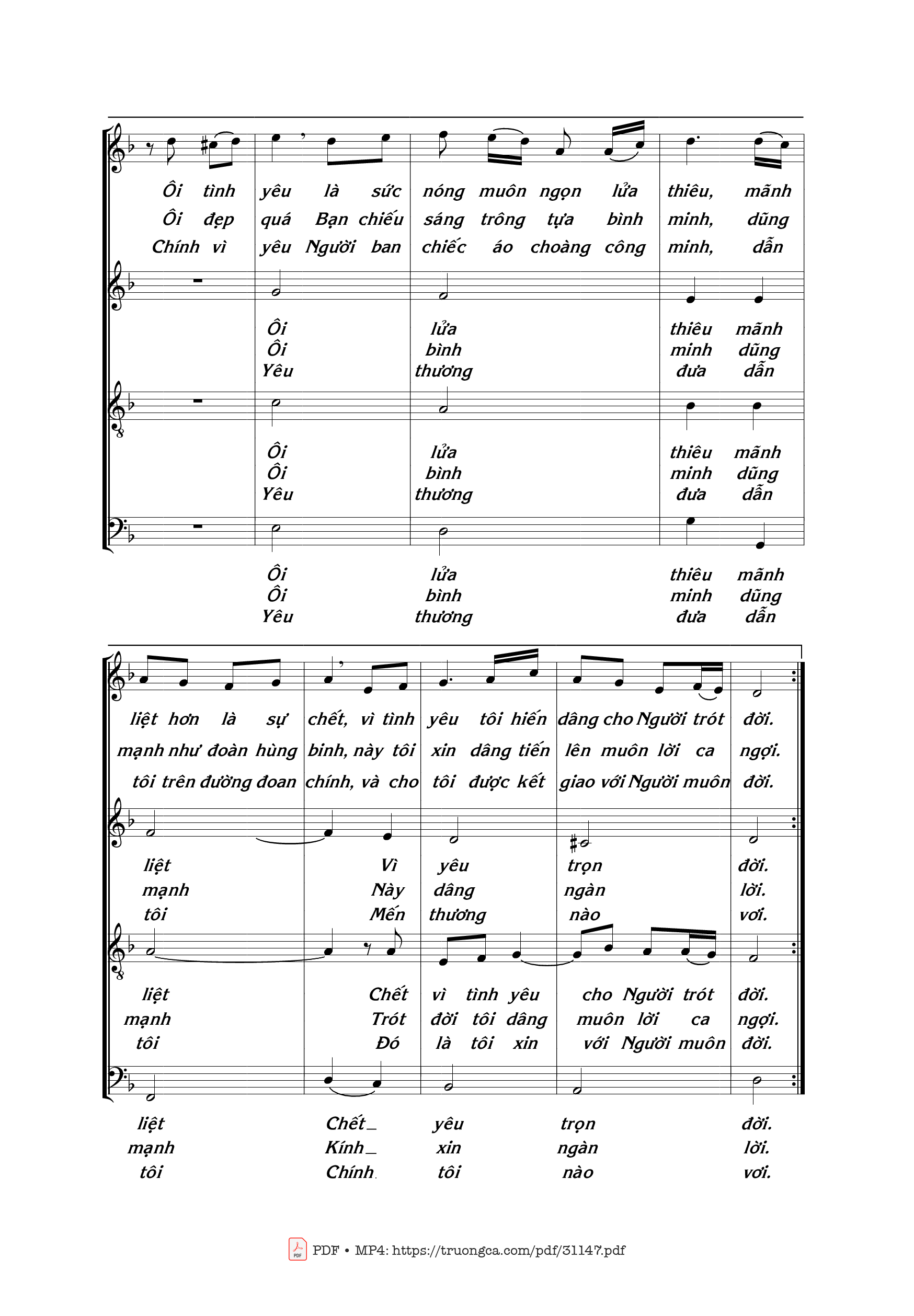Page 4 of Sheet music PDF Bạn tình của lòng tôi - Thái Nguyên
