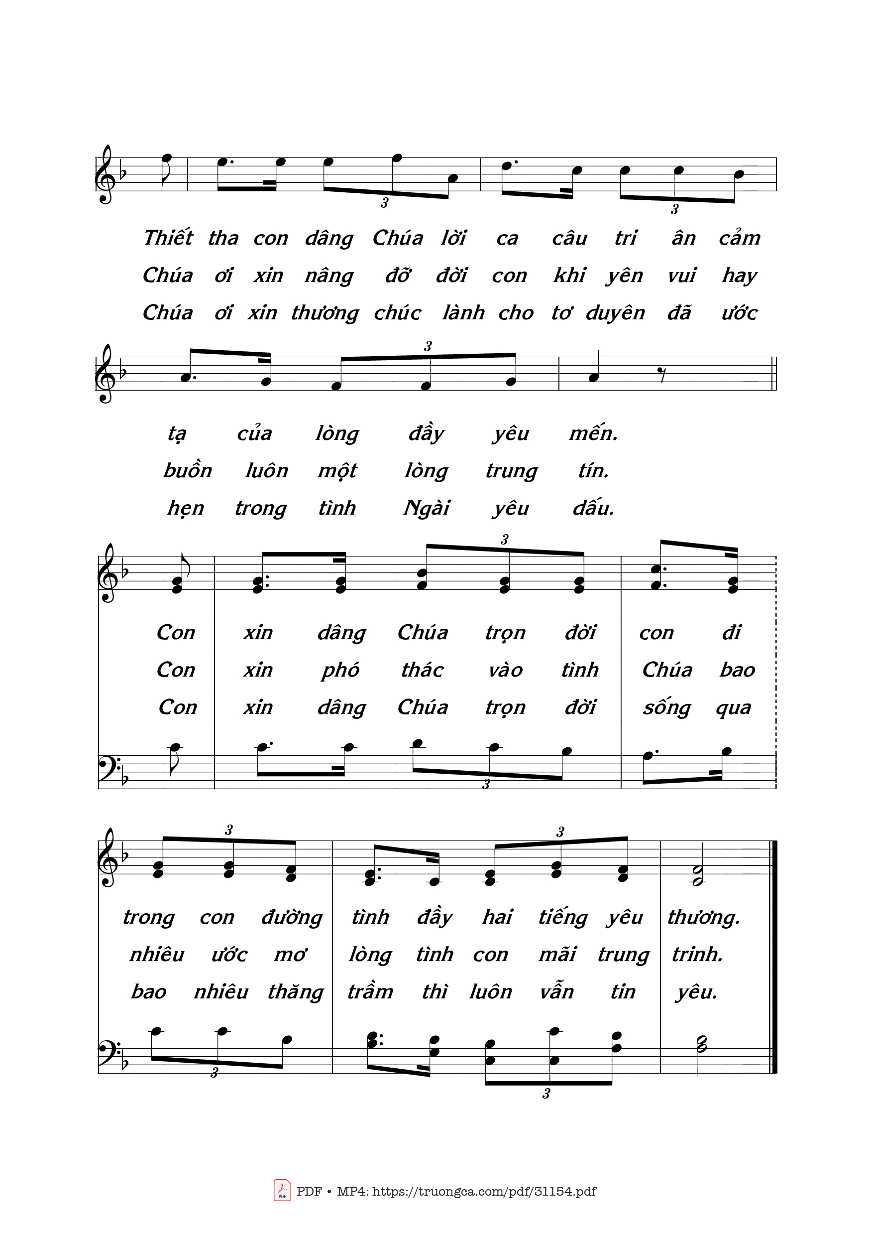 Page 2 of Sheet music PDF Hai tiếng yêu thương - Thái Nguyên