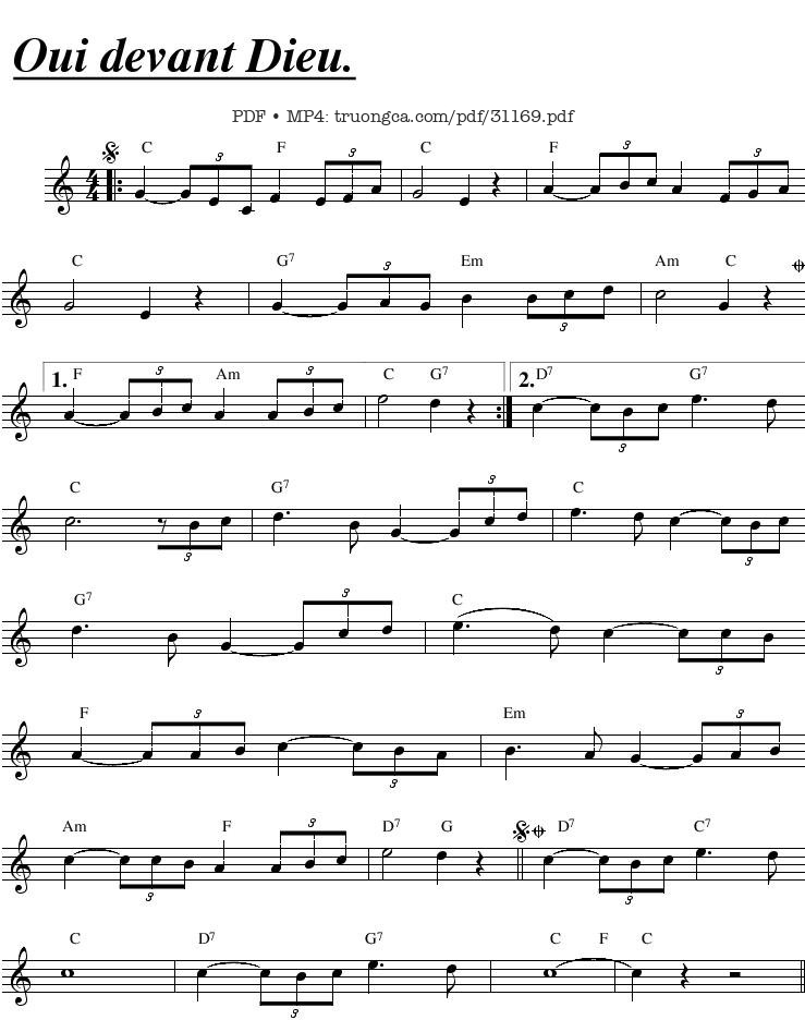 Sheet PDF of Ngày Tân Hôn