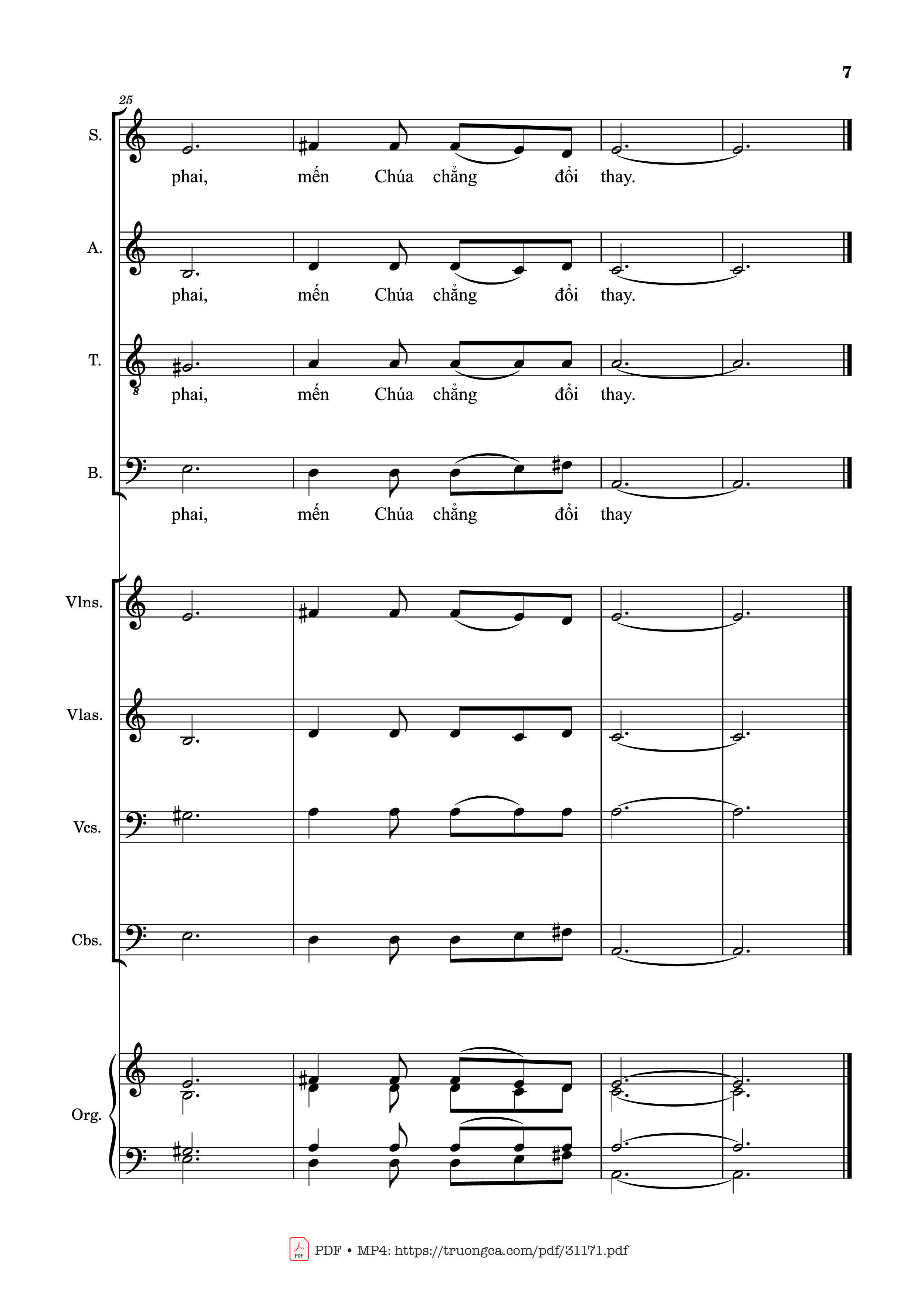 Page 7 of Sheet music PDF Guitar Tab Tình Ca Vô Tận (Bè SATB) - Ngọc Kôn