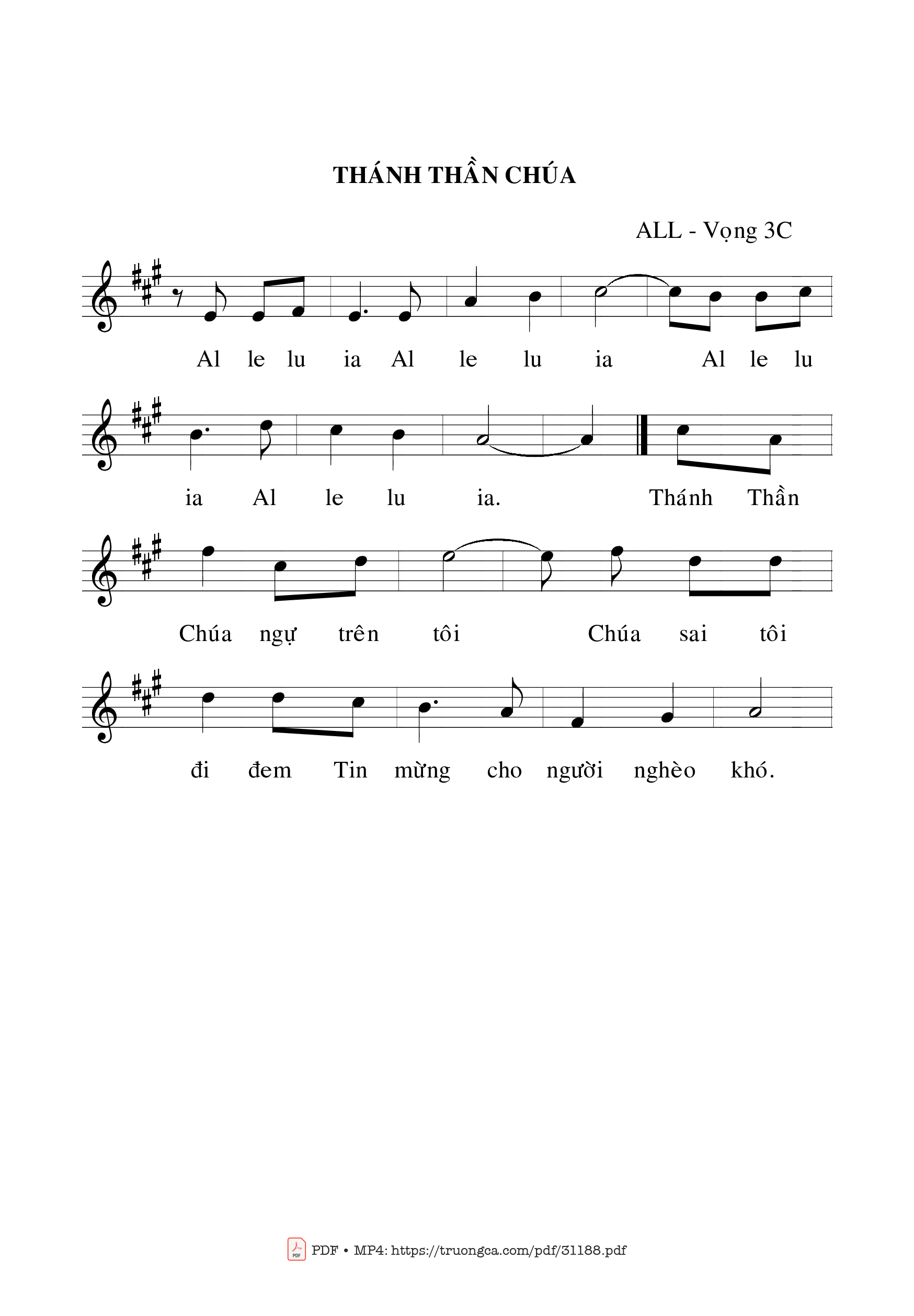 Page 2 of Sheet music PDF Chúa Nhật 3C Mùa Vọng - Bạch Vân