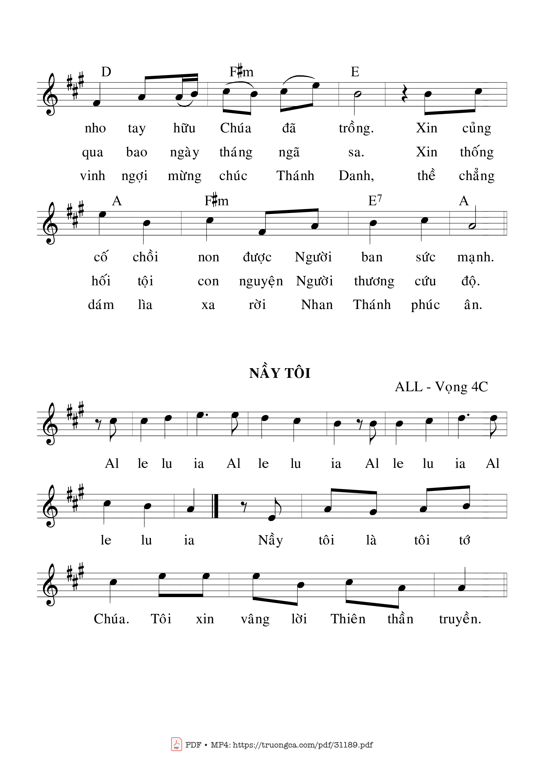 Page 2 of Sheet music PDF Thánh Vịnh 79, Chúa Nhật 4C Mùa Vọng - Bạch Vân
