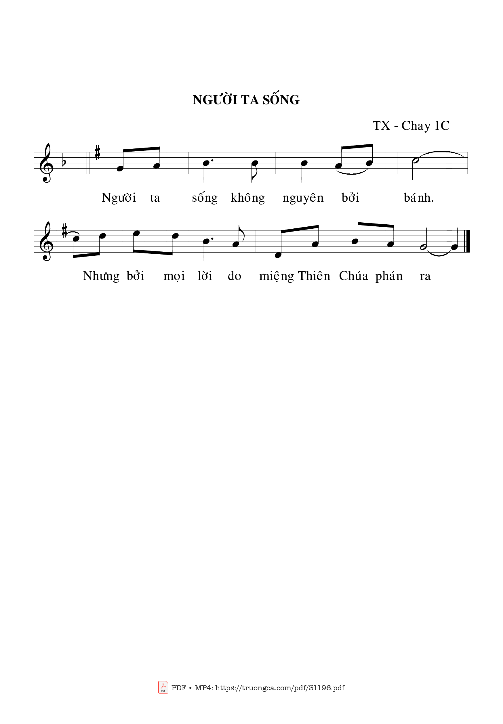 Page 2 of Sheet music PDF Thánh Vịnh 90, Chúa Nhật 1C Mùa Chay - Bạch Vân