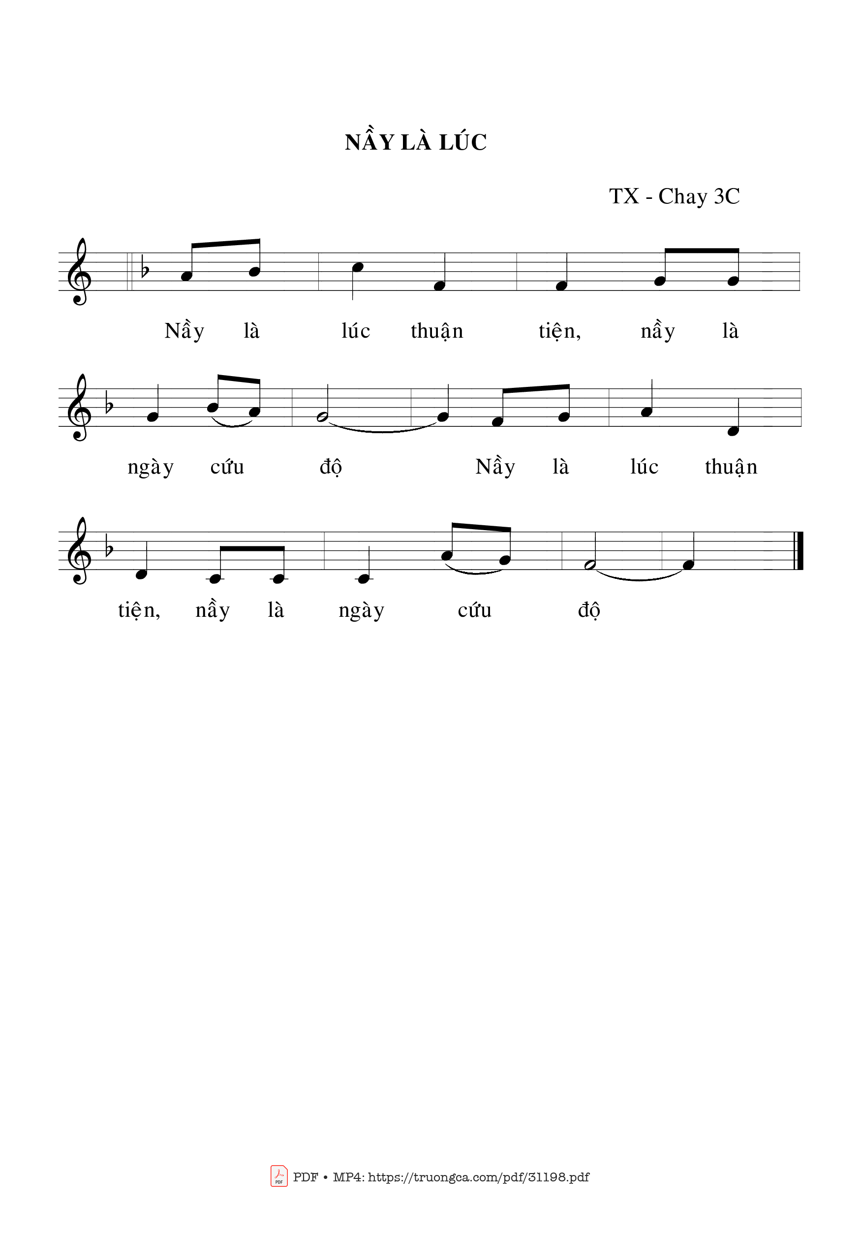 Page 2 of Sheet music PDF Thánh Vịnh 102, Chúa Nhật 3C Mùa Chay - Bạch Vân
