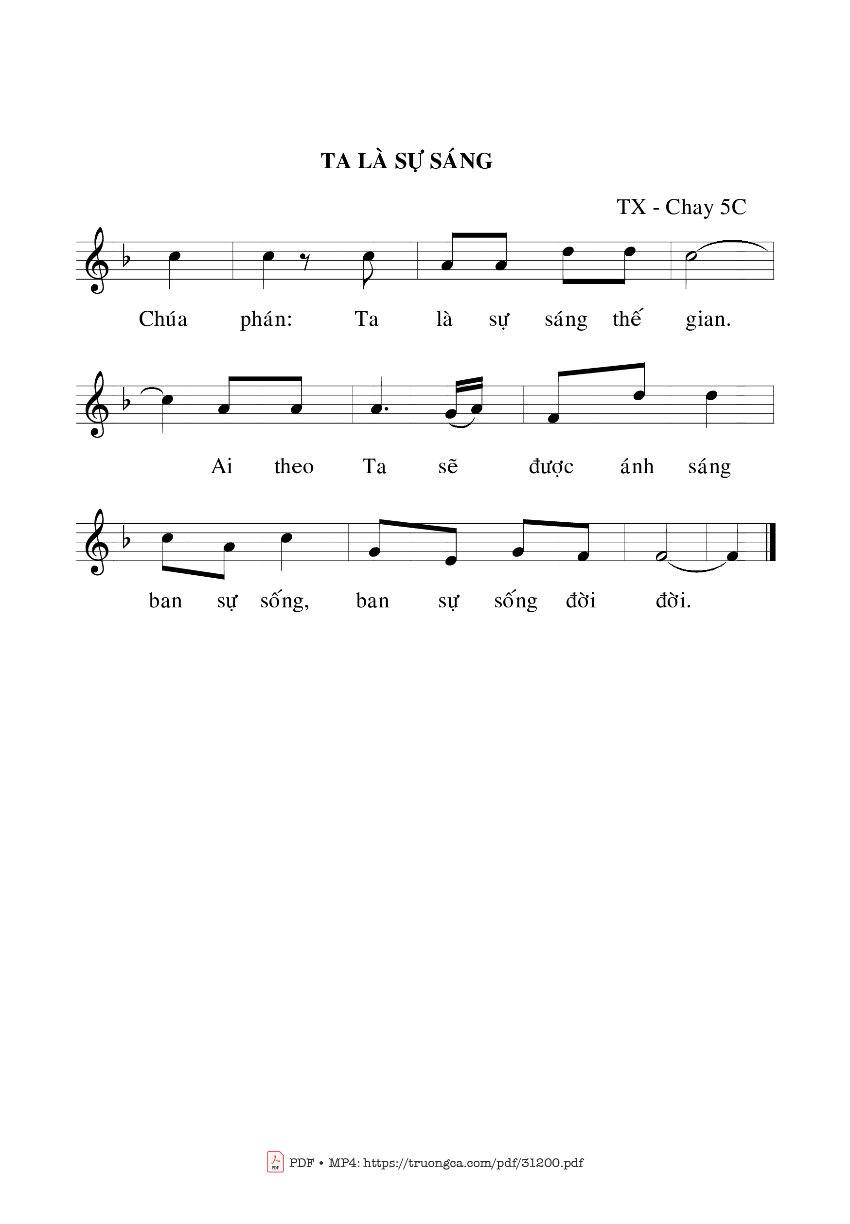 Page 2 of Sheet music PDF Thánh Vịnh 125, Chúa Nhật 5C Mùa Chay - Bạch Vân