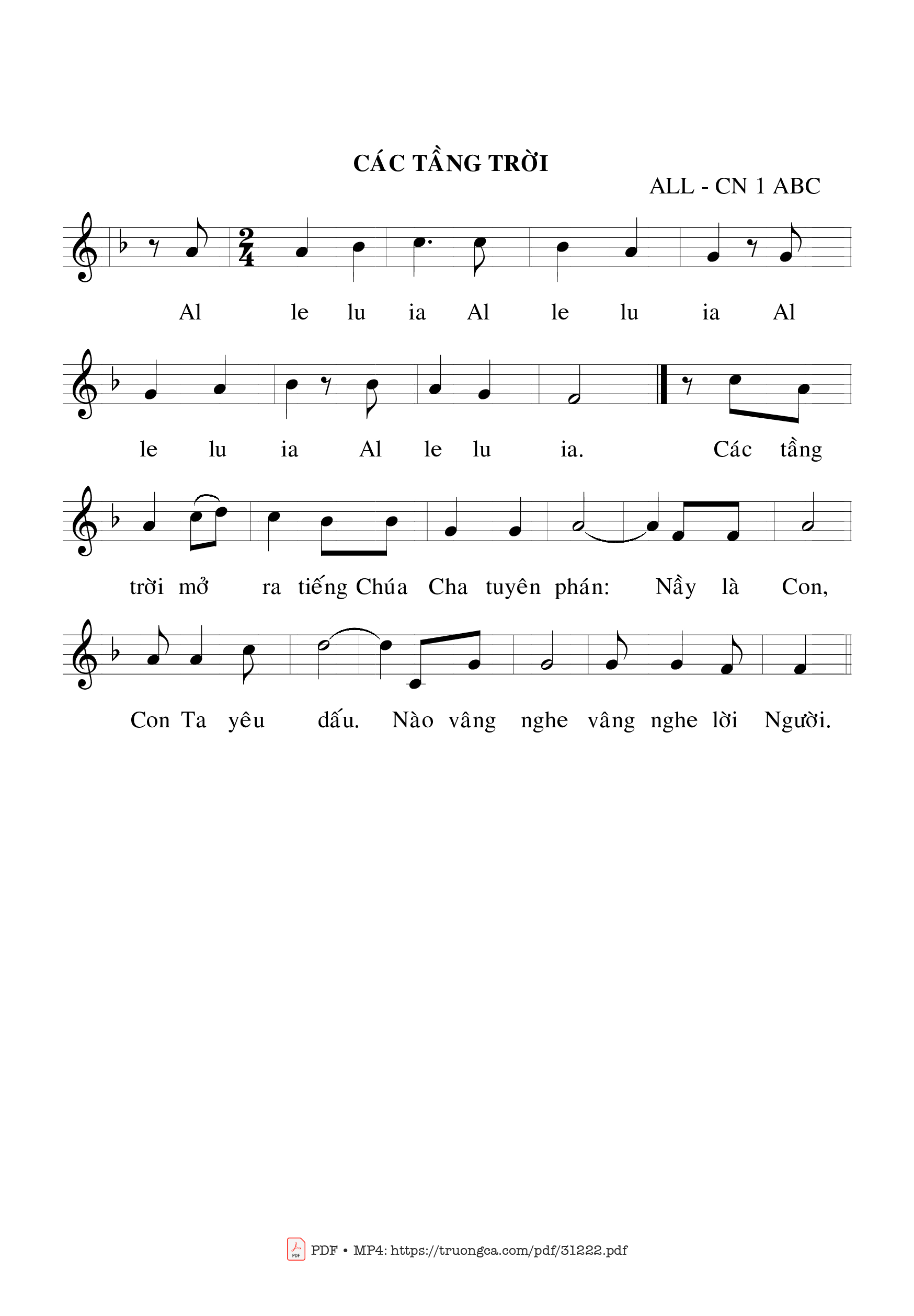 Page 2 of Sheet music PDF Thánh Vịnh 28, Lễ Chúa Giêsu Chịu Phép Rửa - Bạch Vân
