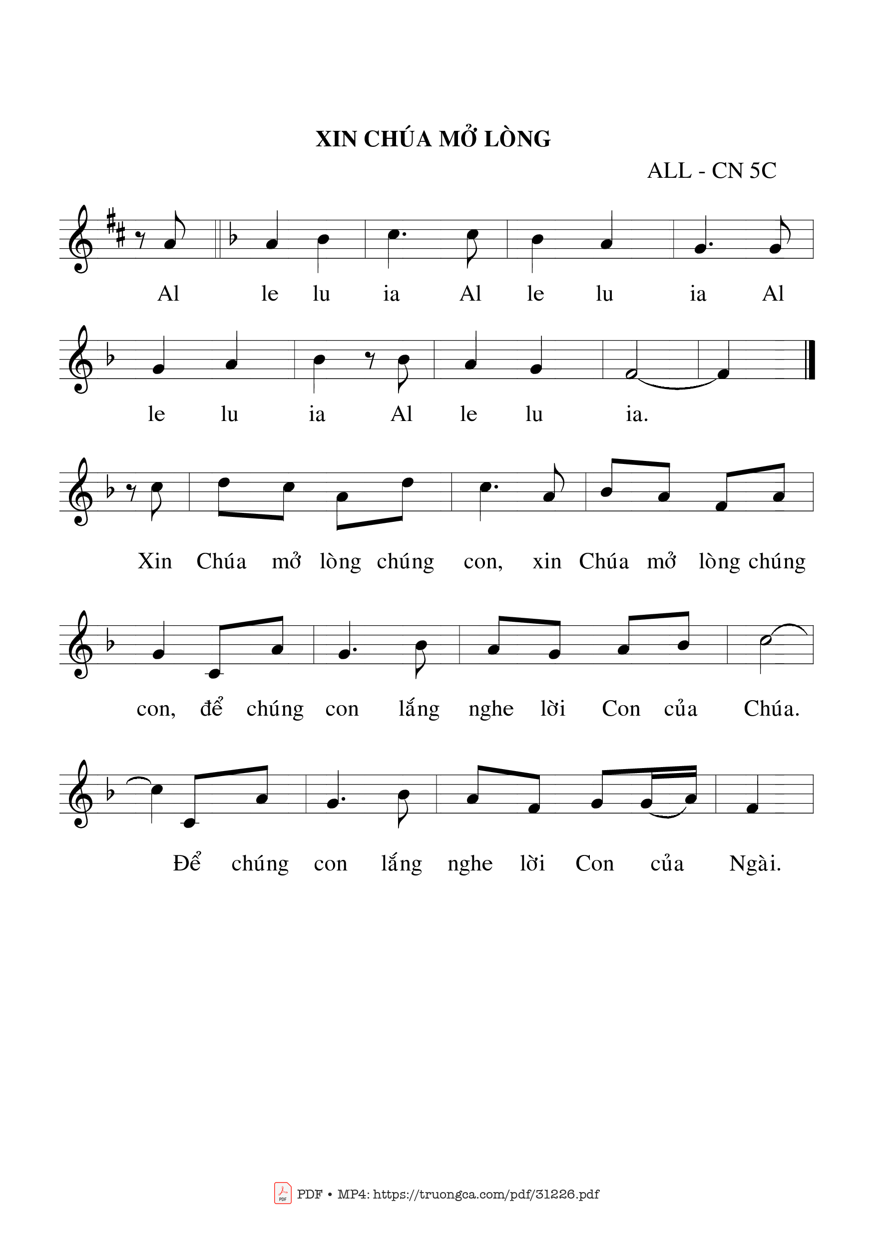 Page 2 of Sheet music PDF Thánh Vịnh 137, Chúa Nhật 5C Thường Niên - Bạch Vân