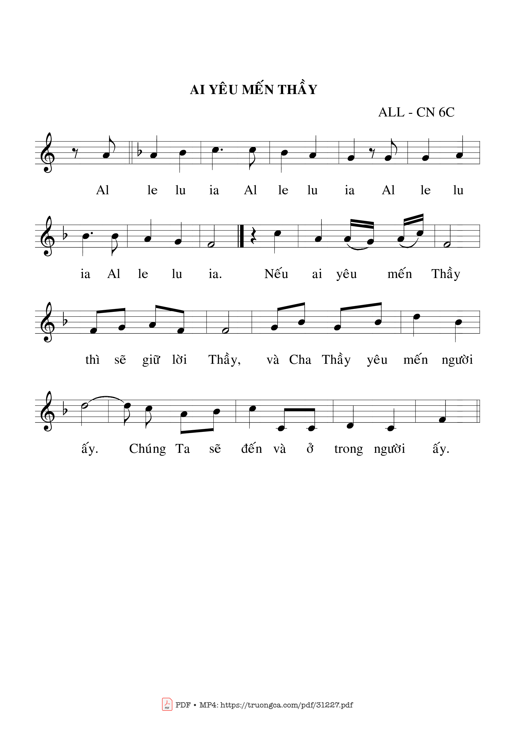 Page 2 of Sheet music PDF Thánh Vịnh 1, Chúa Nhật 6C Thường Niên - Bạch Vân