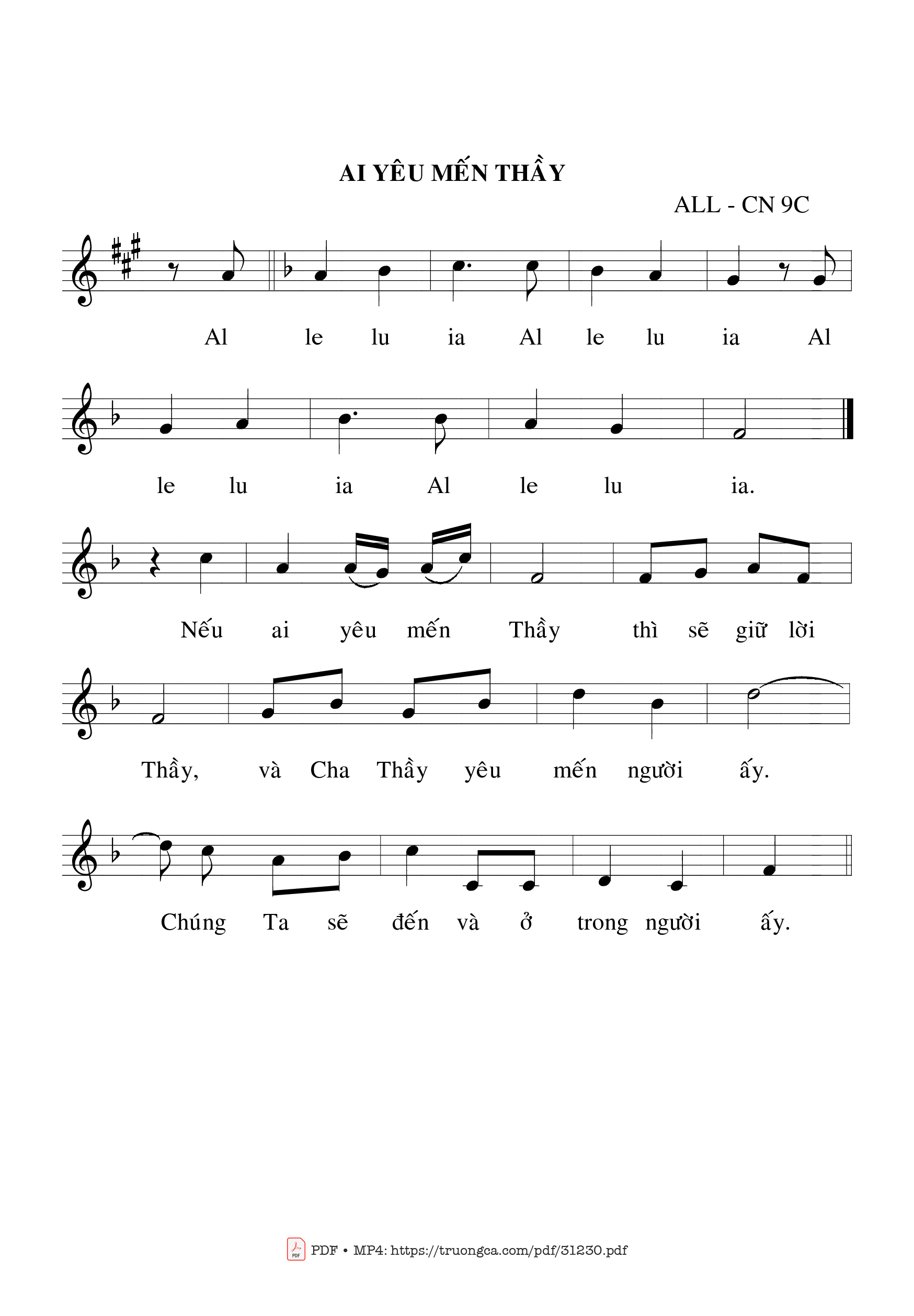 Page 2 of Sheet music PDF Thánh Vịnh 11, Chúa Nhật 9C Thường Niên - Bạch Vân