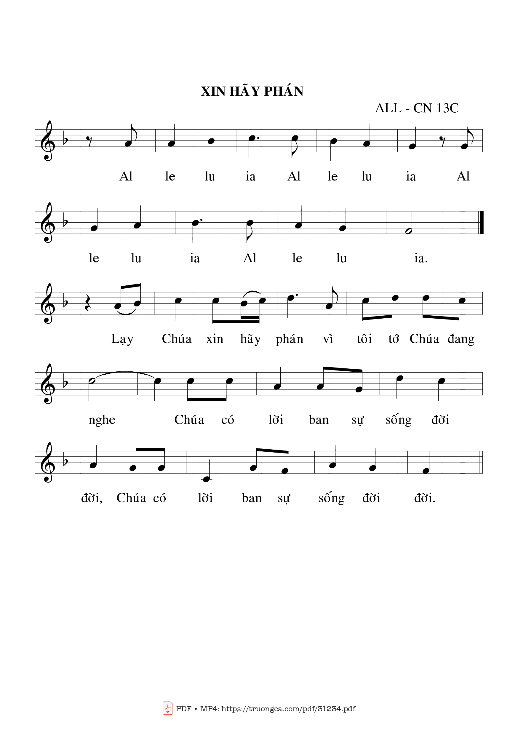 Page 2 of Sheet music PDF Thánh Vịnh 15, Chúa Nhật 13C Thường Niên - Bạch Vân