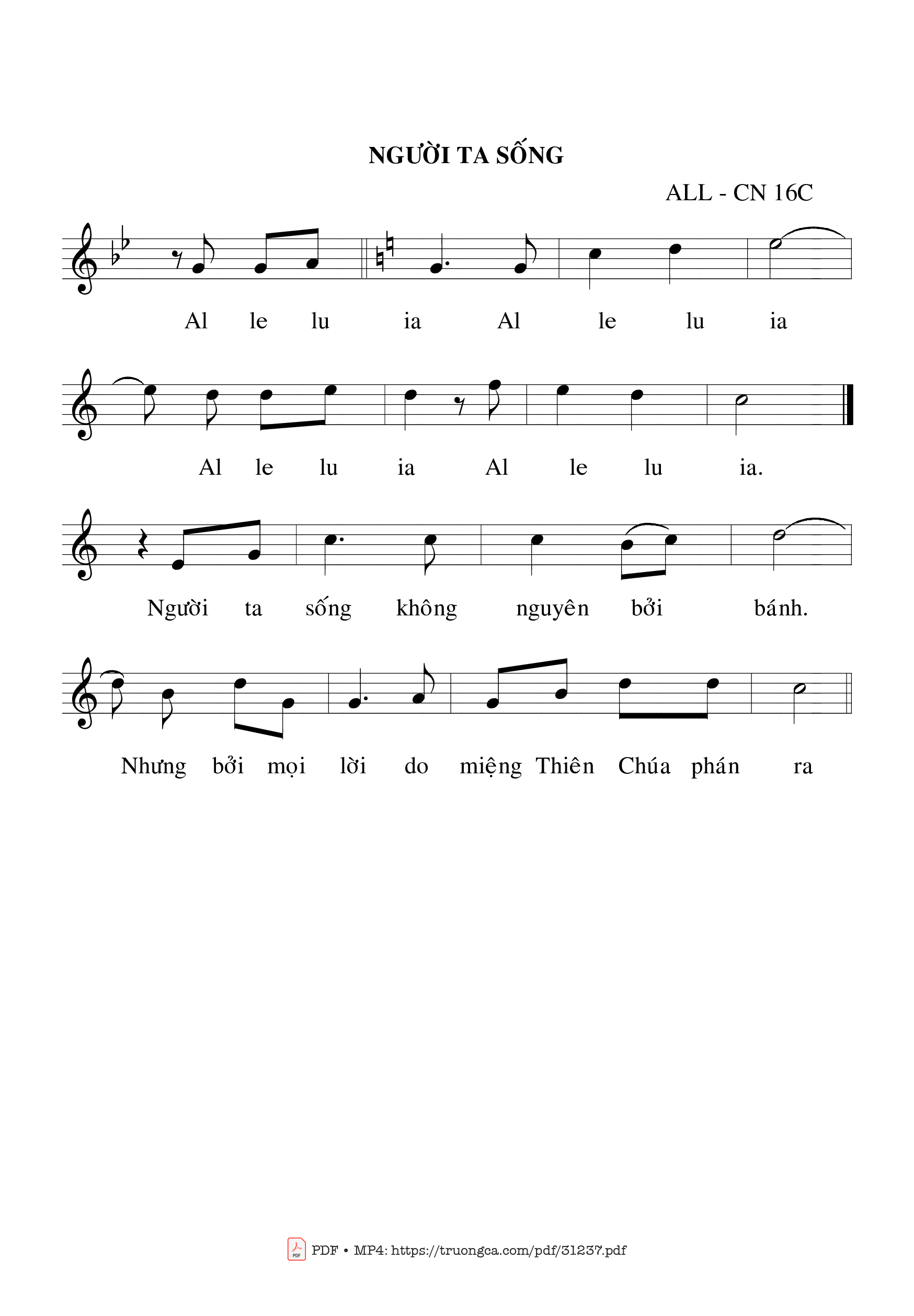 Page 2 of Sheet music PDF Thánh Vịnh 65, Chúa Nhật 16C Thường Niên - Bạch Vân