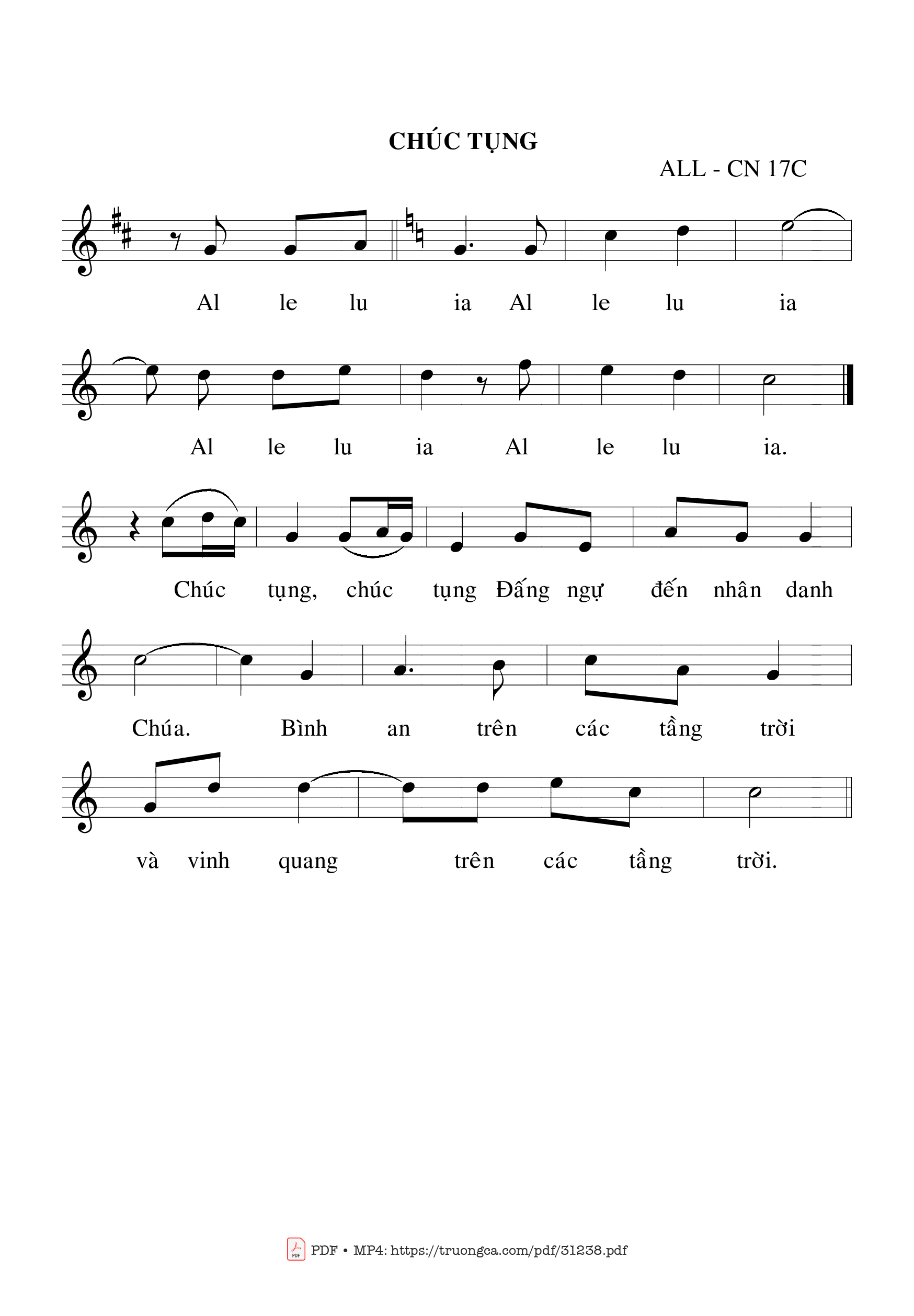 Page 2 of Sheet music PDF Thánh Vịnh 137, Chúa Nhật 17C Thường Niên - Bạch Vân