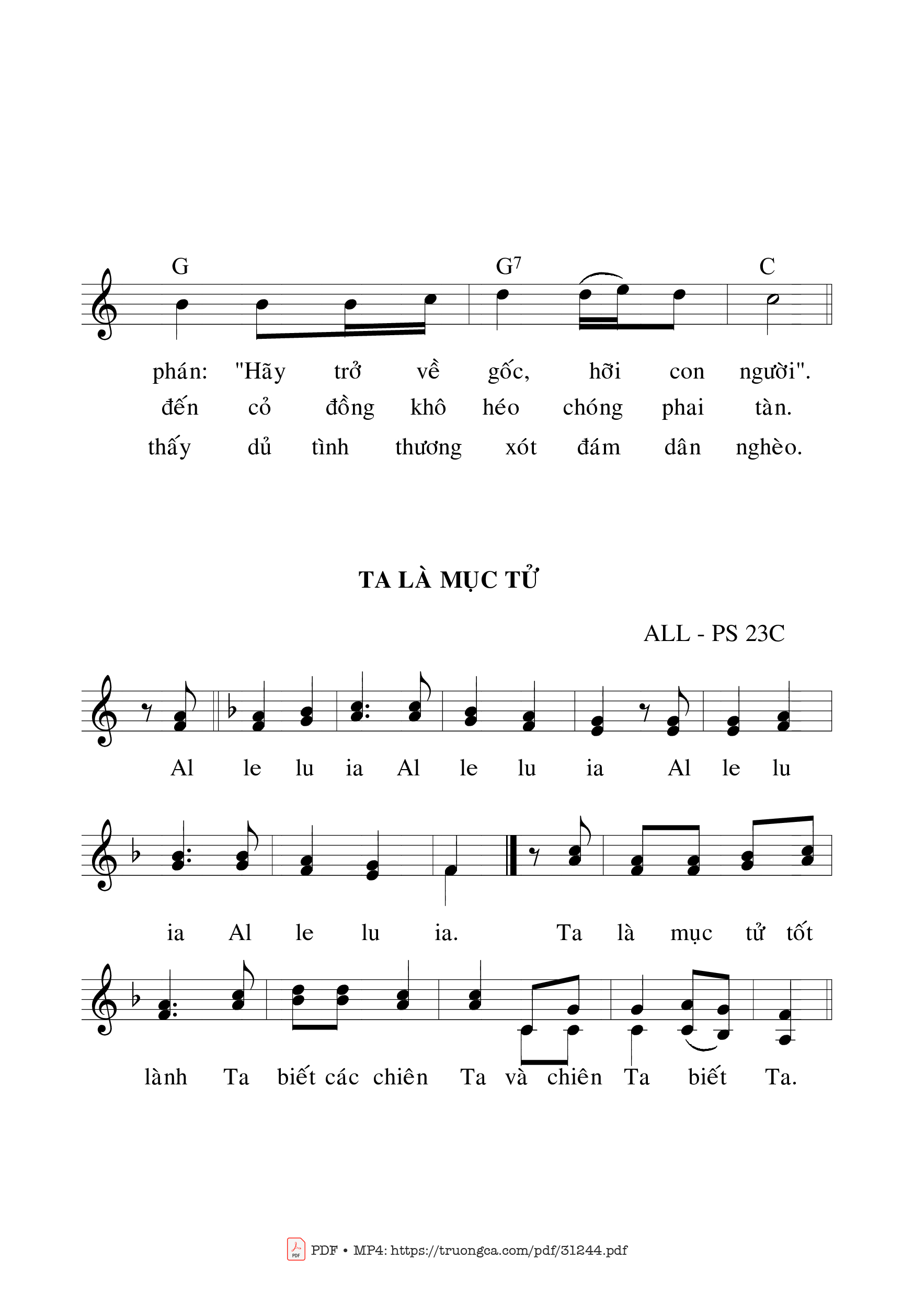 Page 2 of Sheet music PDF Thánh Vịnh 89, Chúa Nhật 23C Thường Niên - Bạch Vân