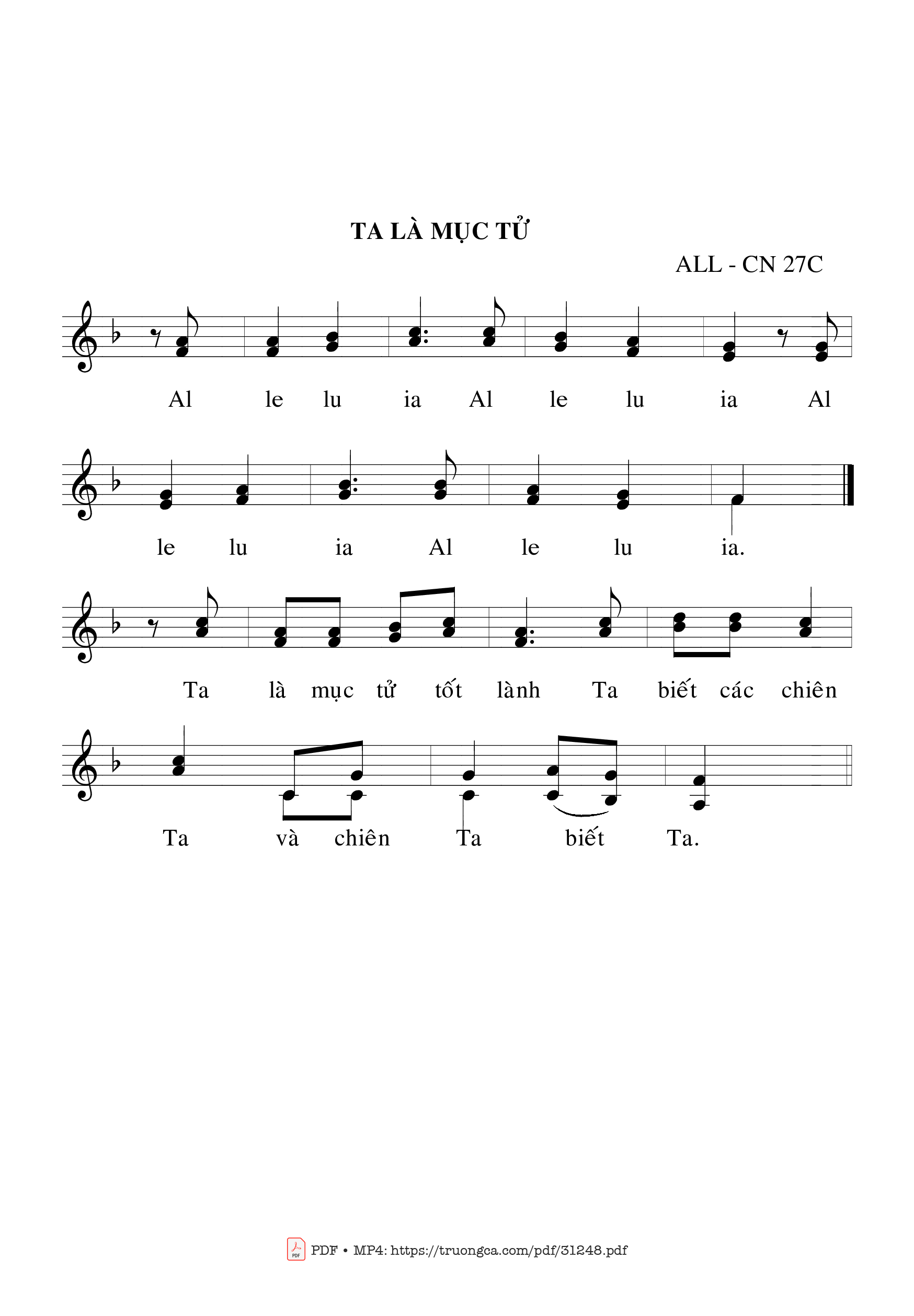 Page 2 of Sheet music PDF Thánh Vịnh 94, Chúa Nhật 27C Thường Niên - Bạch Vân