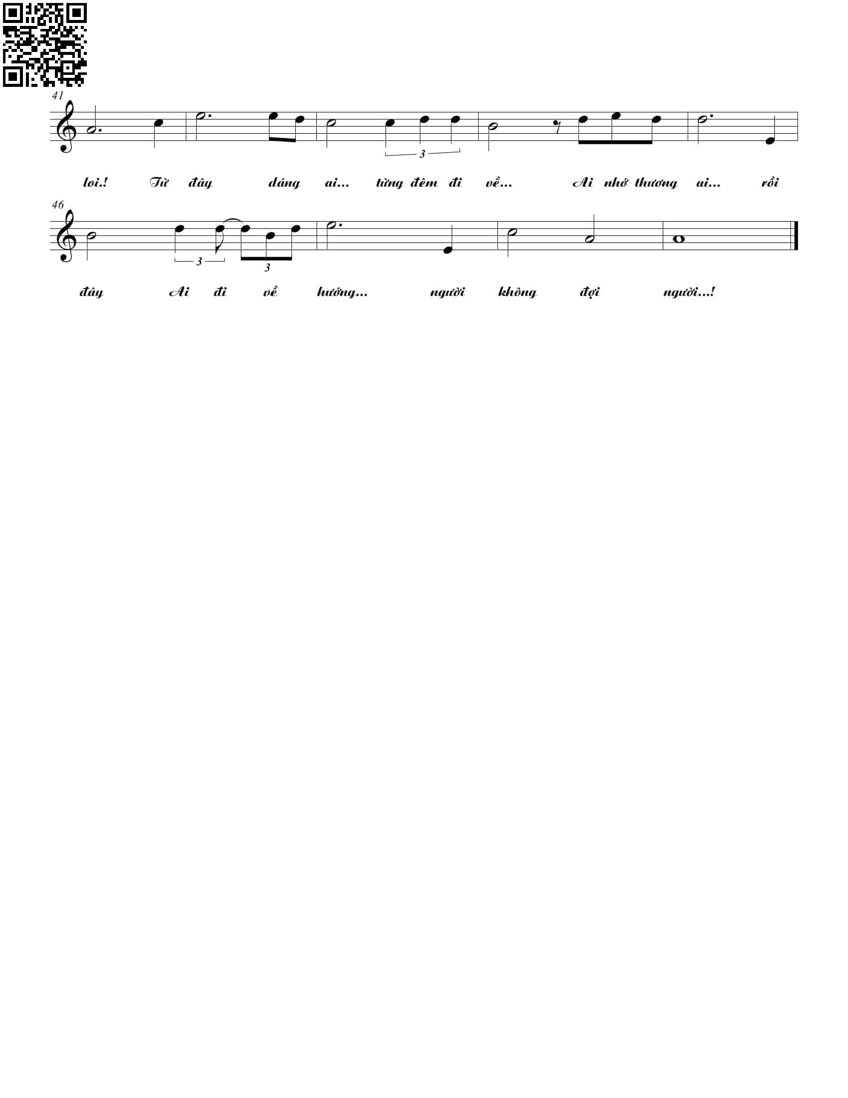 Page 2 of Sheet music PDF Lặng ngắm mưa xuân - Tim Lương