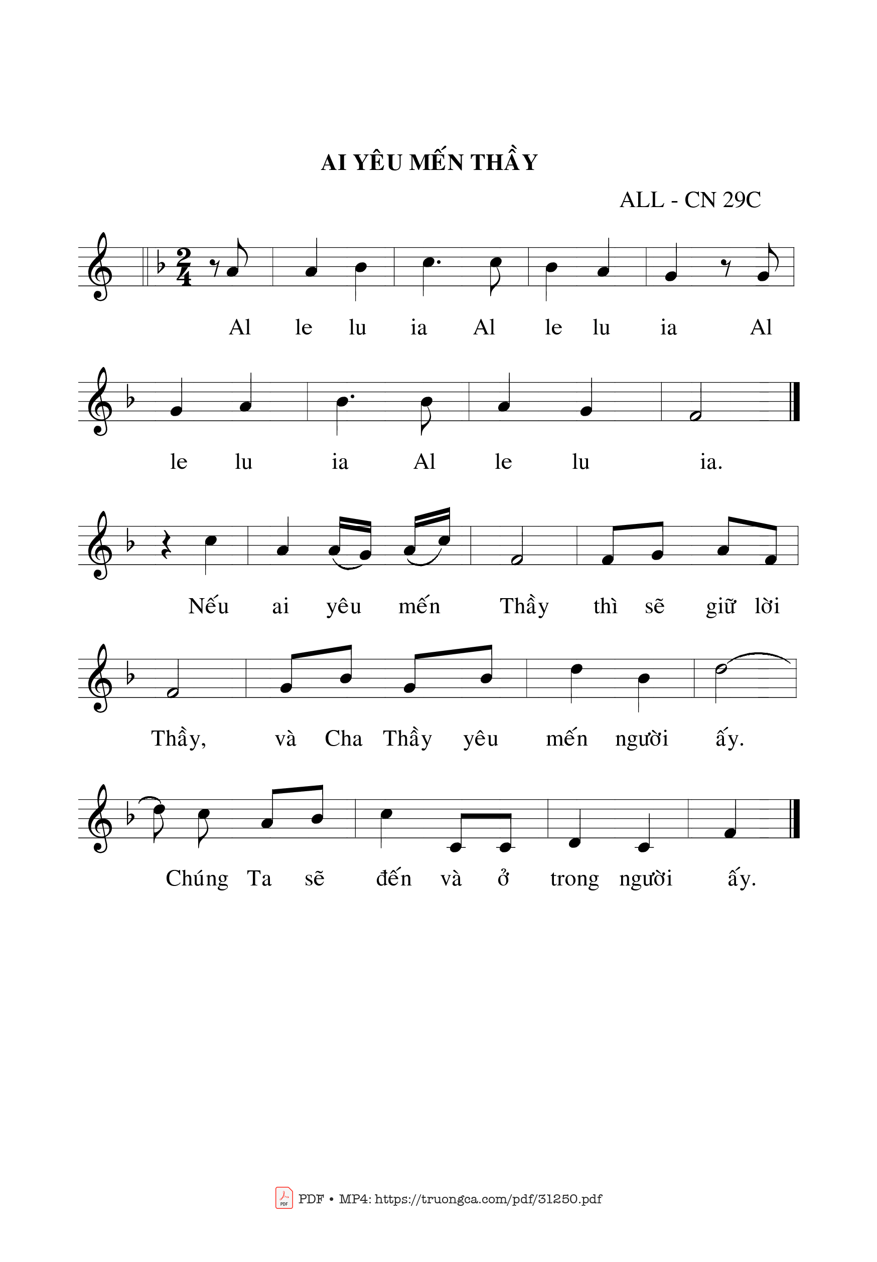 Page 2 of Sheet music PDF Thánh Vịnh 120, Chúa Nhật 29C Thường Niên - Bạch Vân