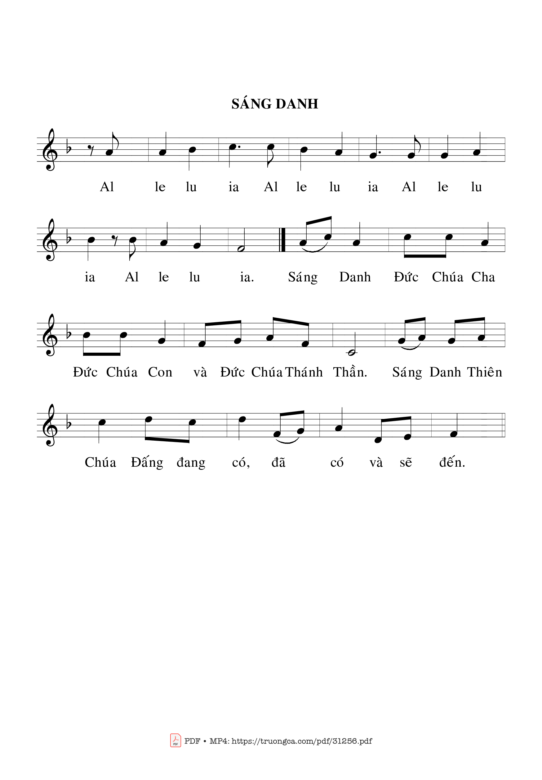 Page 2 of Sheet music PDF Thánh Vịnh 8, Lễ Chúa Ba Ngôi - Bạch Vân