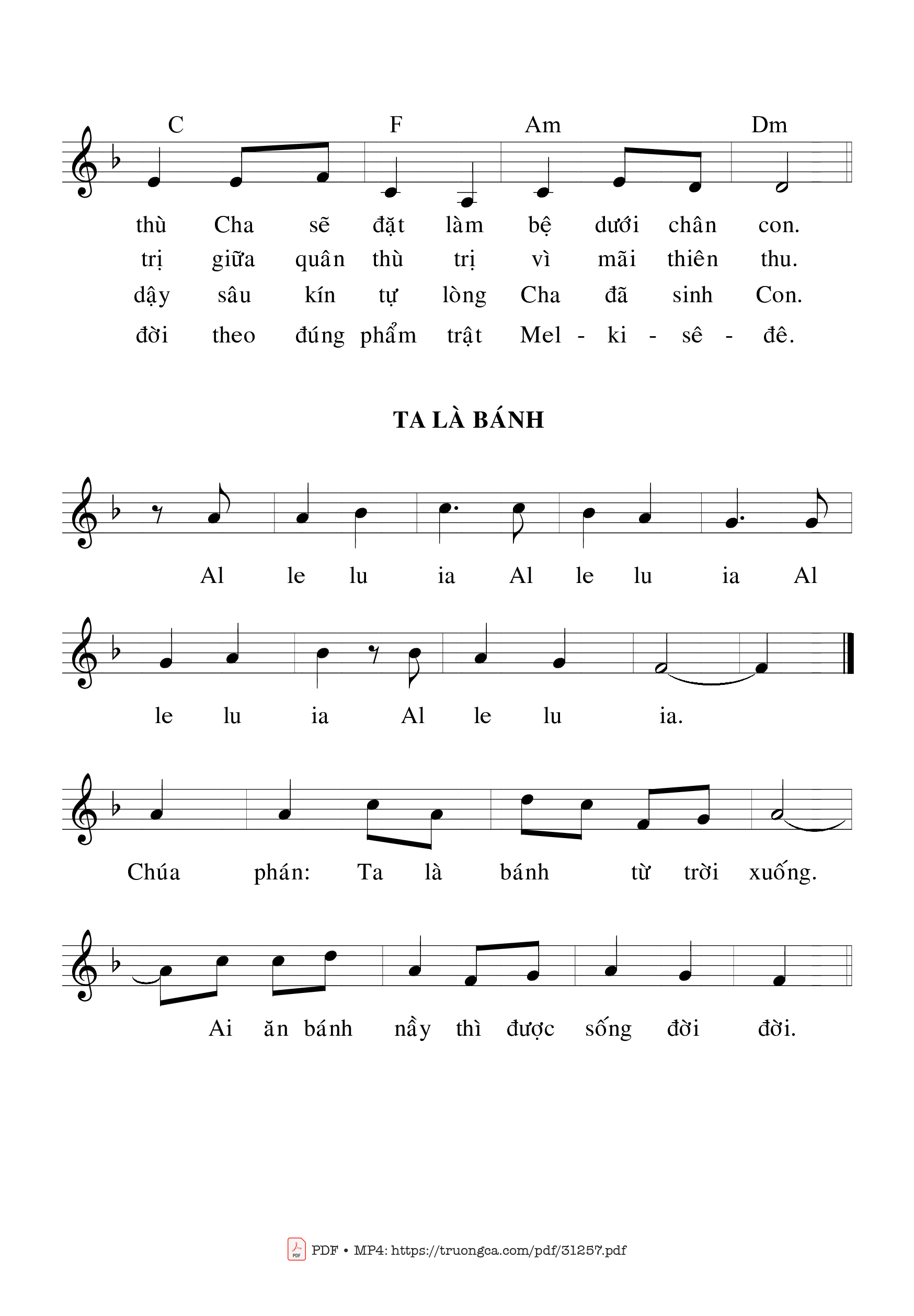 Page 2 of Sheet music PDF Thánh Vịnh 109, Lễ Mình Máu Thánh Chúa - Bạch Vân