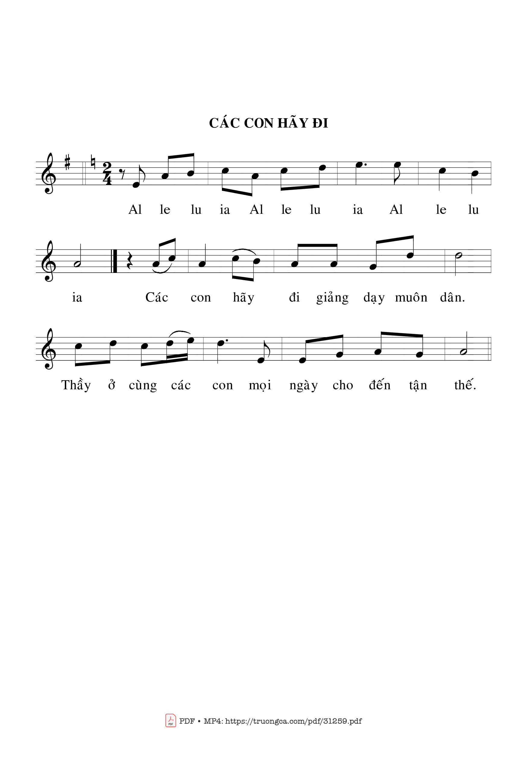 Page 2 of Sheet music PDF Thánh Vịnh 66, Khánh Nhật Truyền Giáo - Bạch Vân