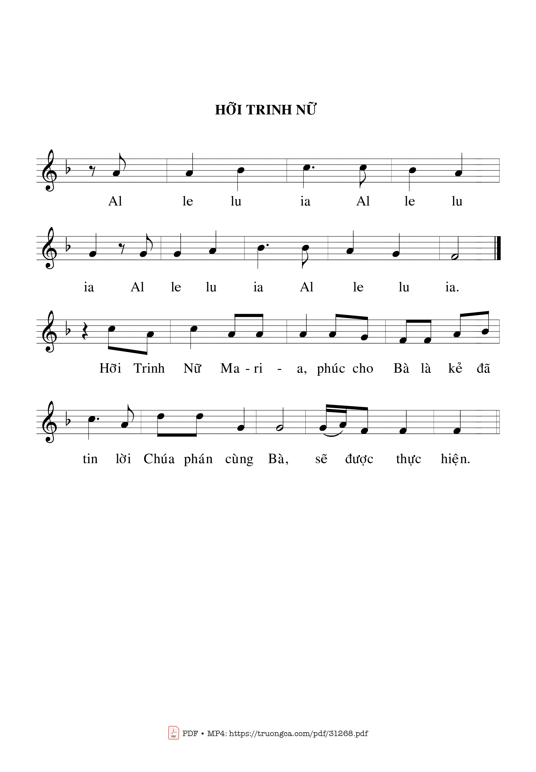 Page 2 of Sheet music PDF Lễ Mẹ Thăm Viếng - Bạch Vân