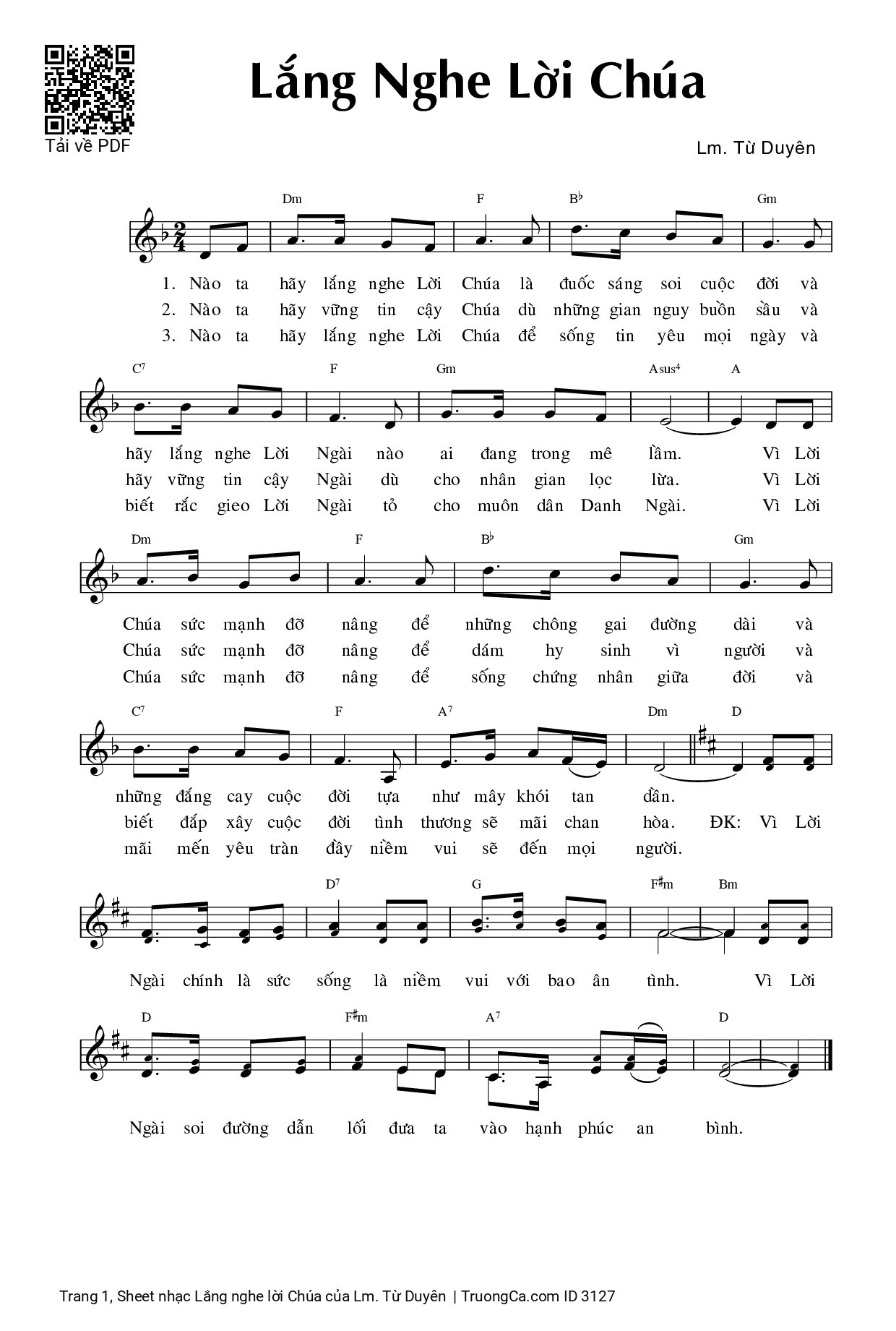 Lắng nghe lời Chúa