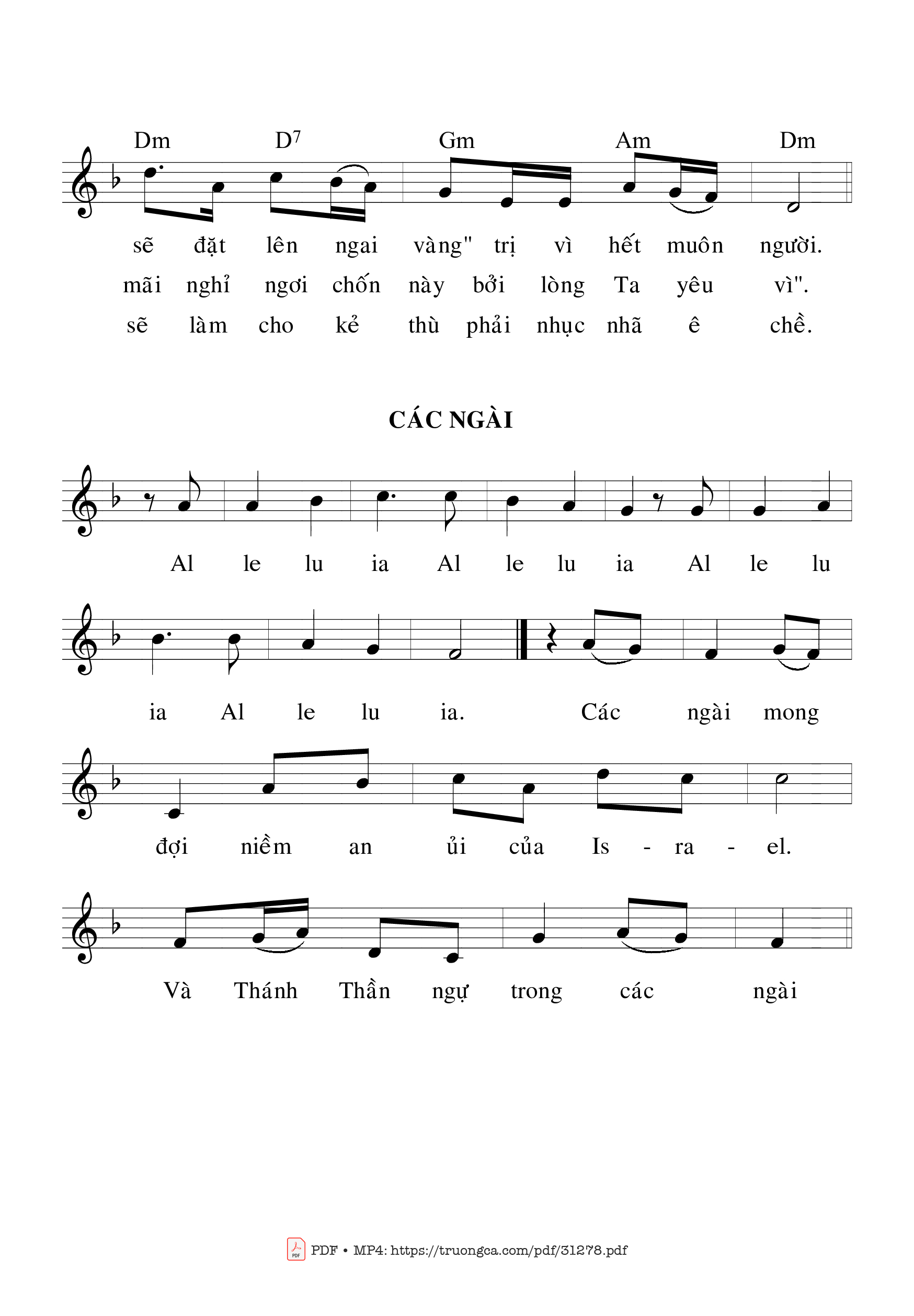 Page 2 of Sheet music PDF Thánh Vịnh 131, Lễ Thánh Gioakim Và Thánh Anna - Bạch Vân