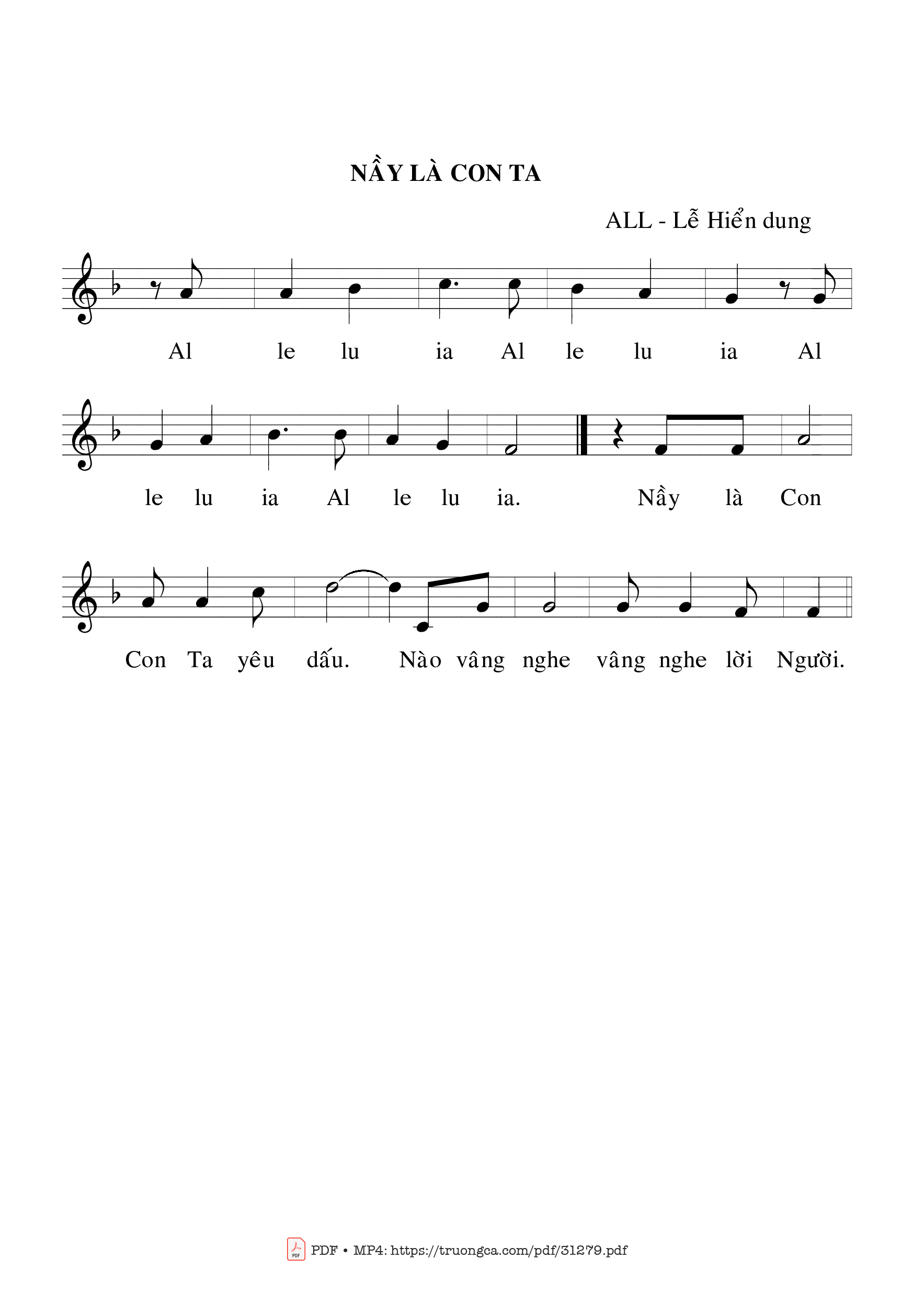 Page 2 of Sheet music PDF Thánh Vịnh 96, Lễ Chúa Hiển Dung - Bạch Vân