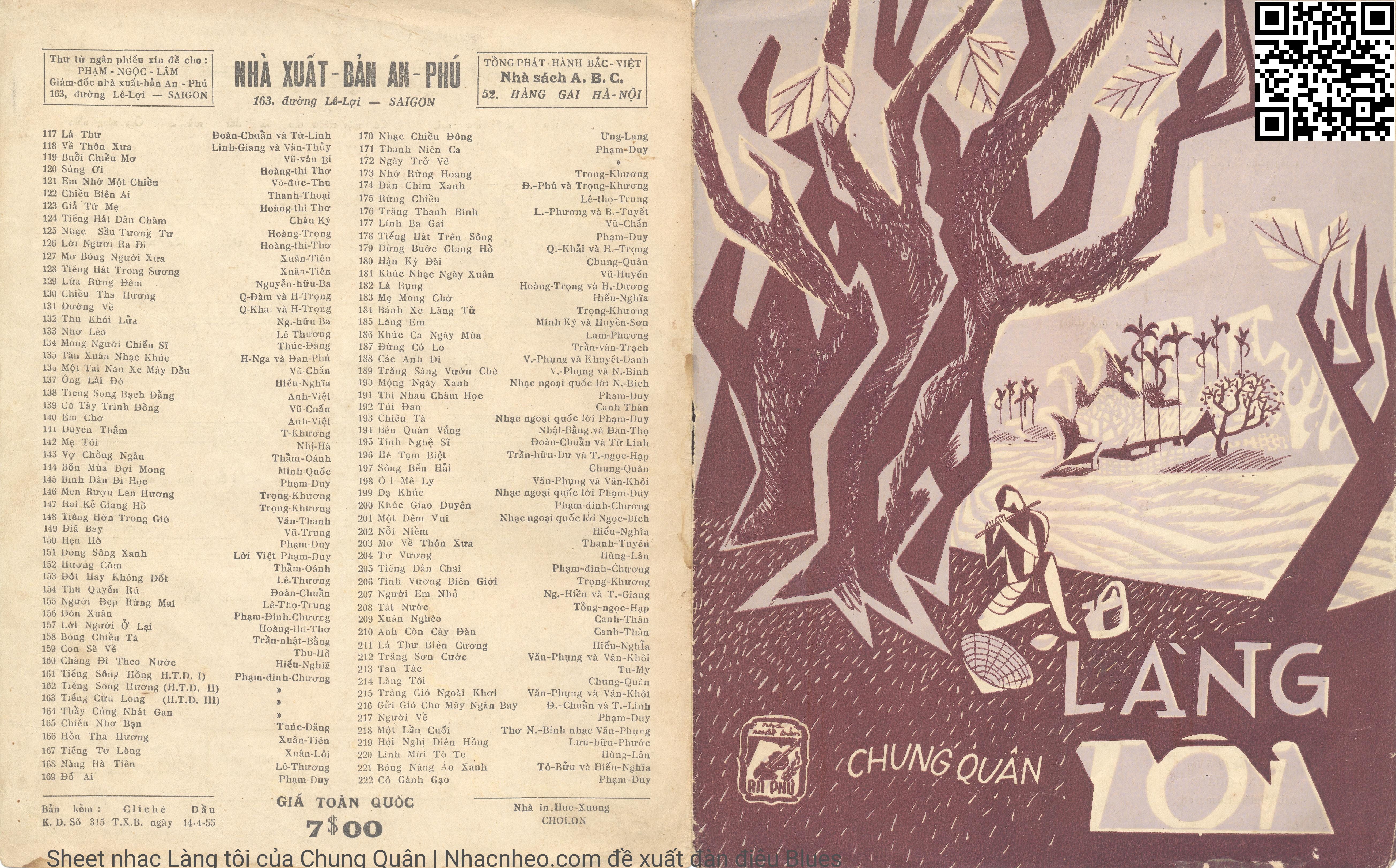 Sheet PDF of Làng tôi - Chung Quân