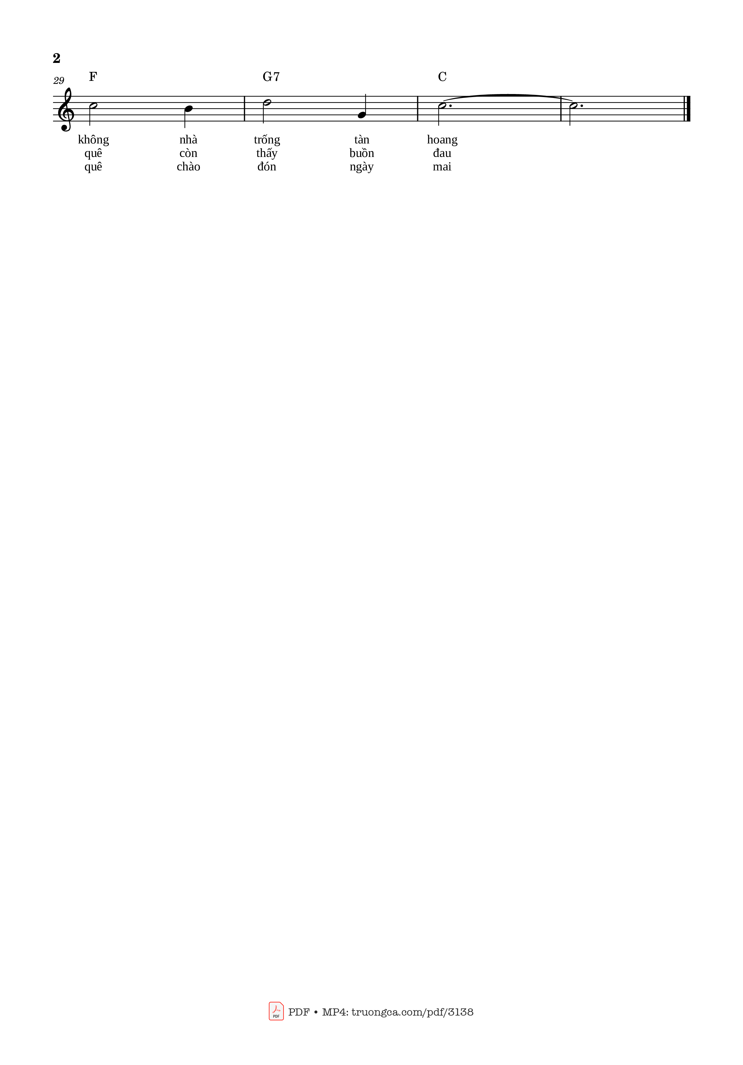 Page 2 of Sheet music PDF Làng tôi - Văn Cao