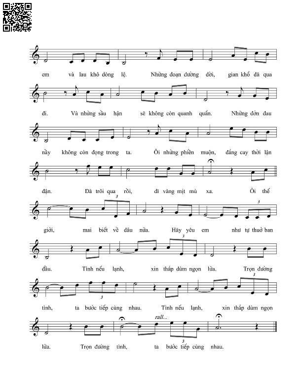 Page 2 of Sheet music PDF Lau khô dòng lệ - Vĩnh Điện