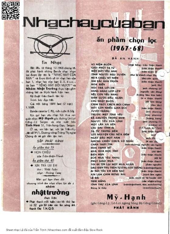 Page 8 of Sheet music PDF Lệ đá - Trần Trịnh