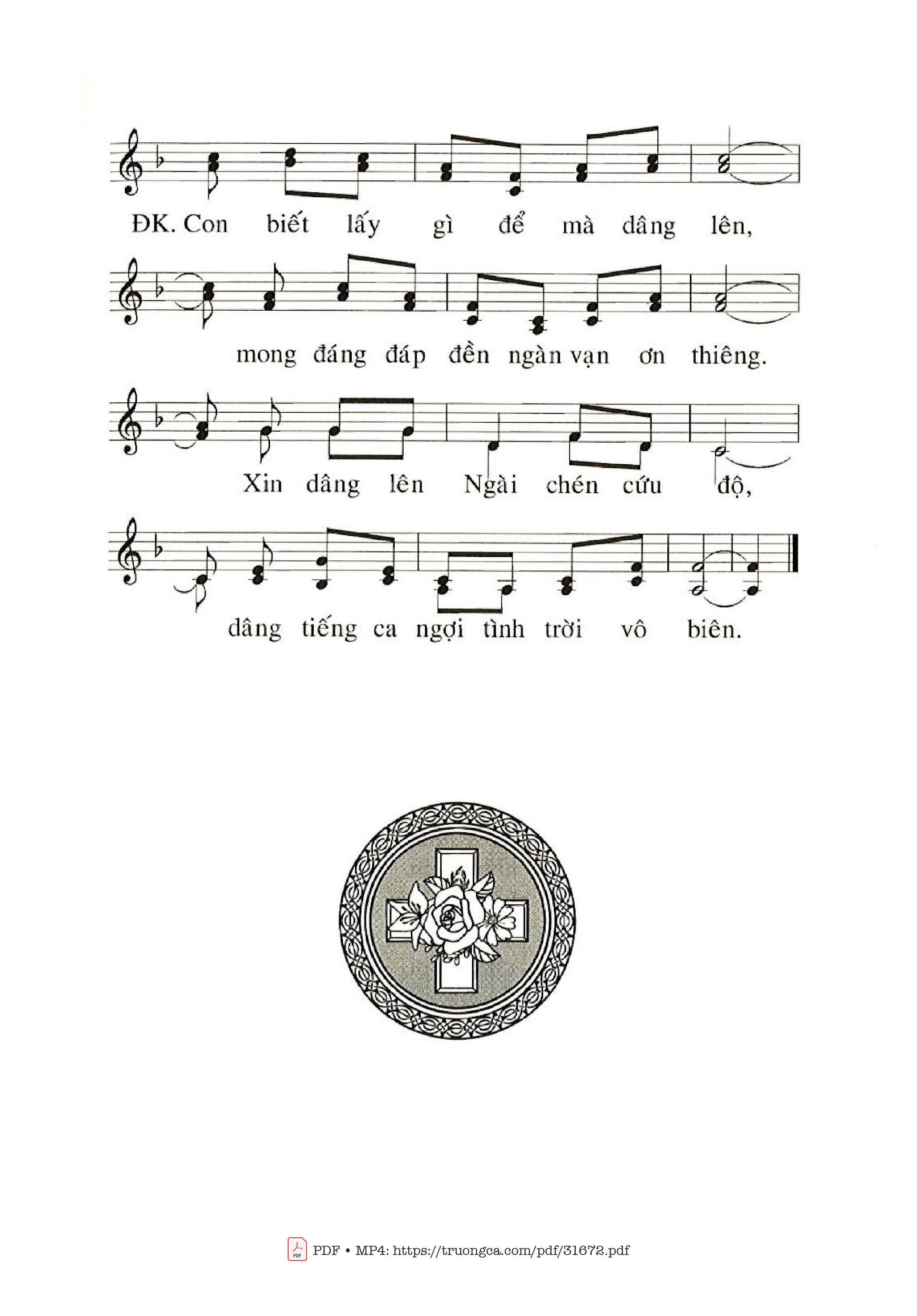 Page 2 of Sheet music PDF Con Được Chúa Thương - Phanxico