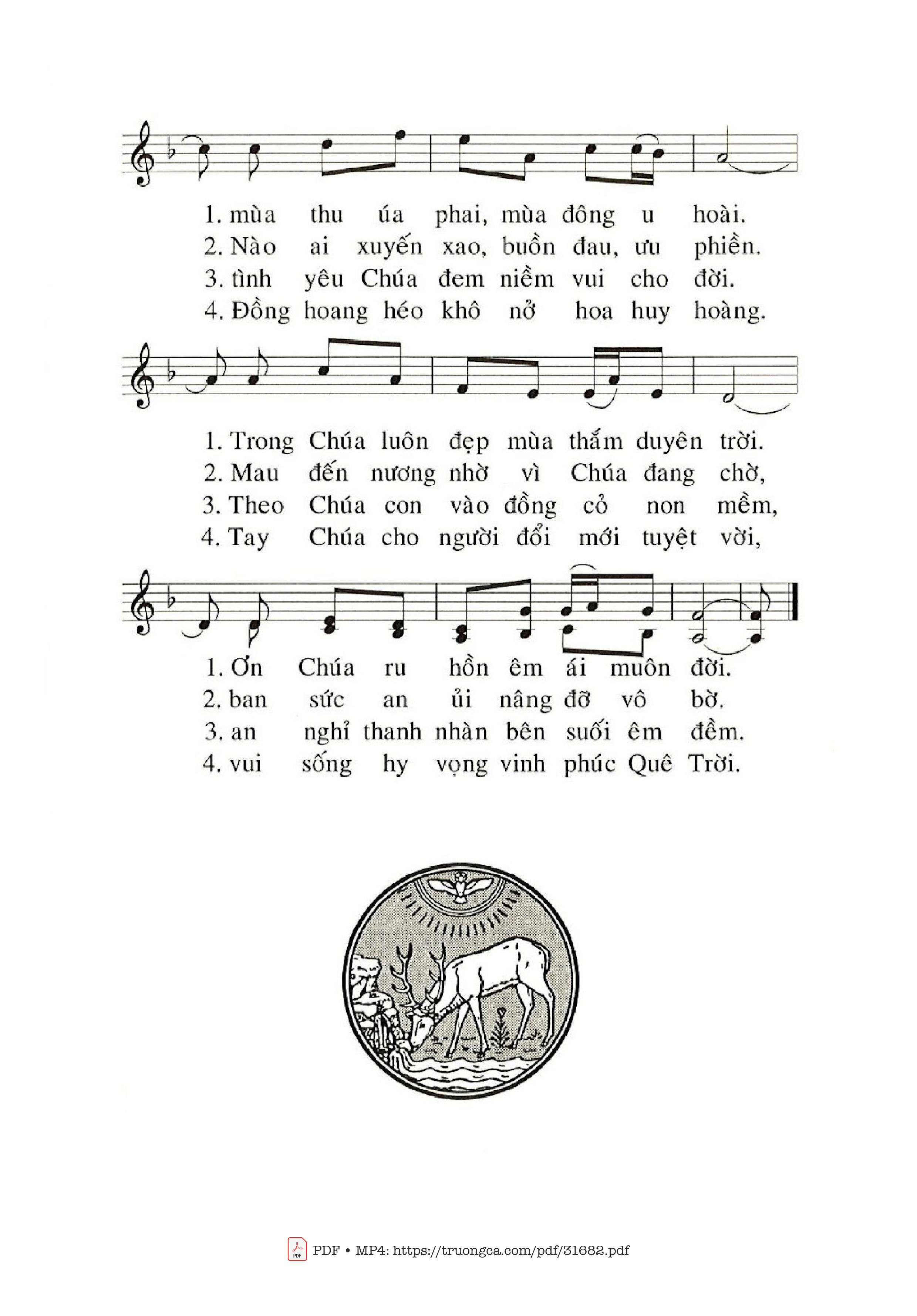 Page 2 of Sheet music PDF Cho Con Sống Vui - Phanxico