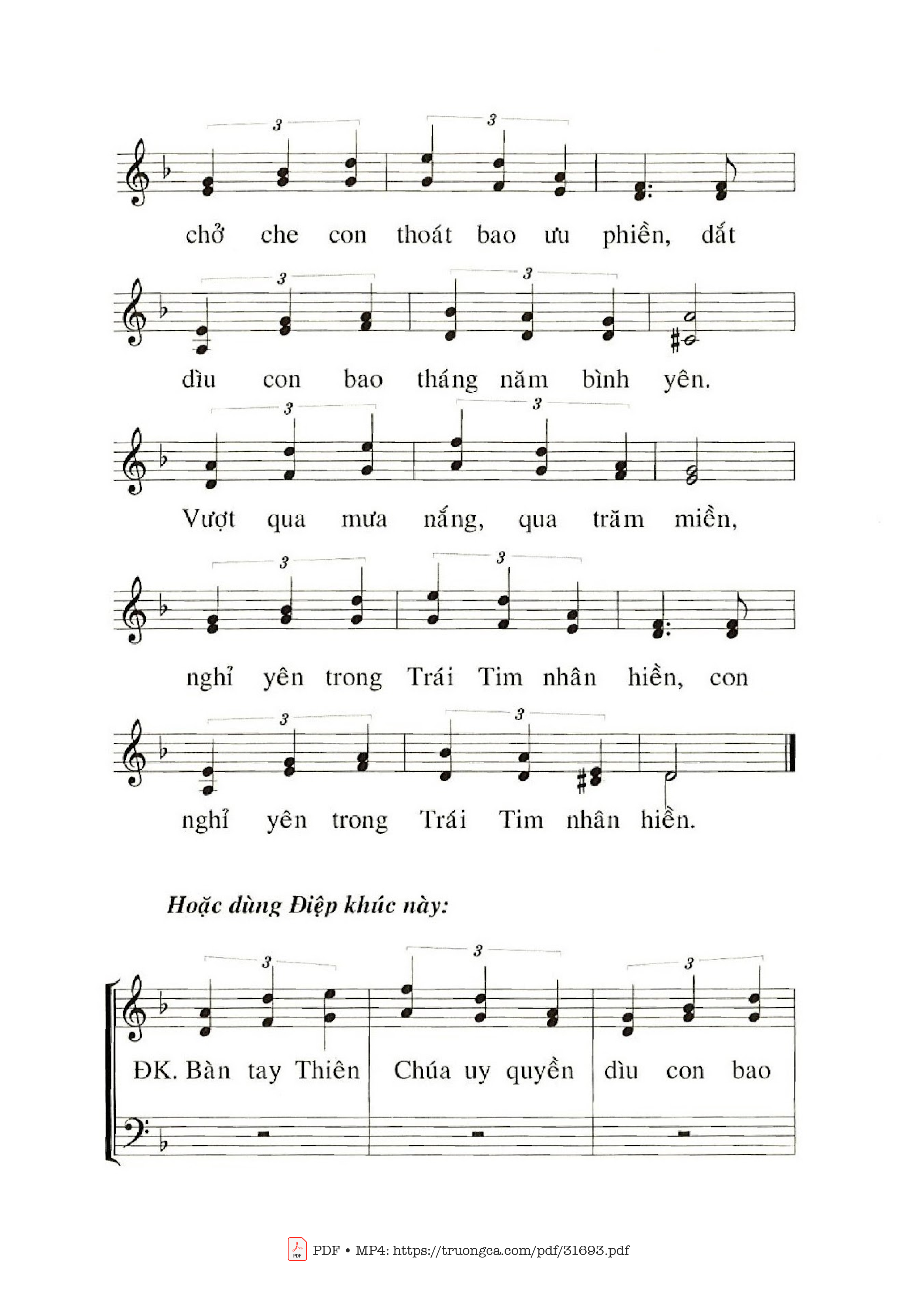 Page 2 of Sheet music PDF Chúa Là Đường Đi - Phanxico