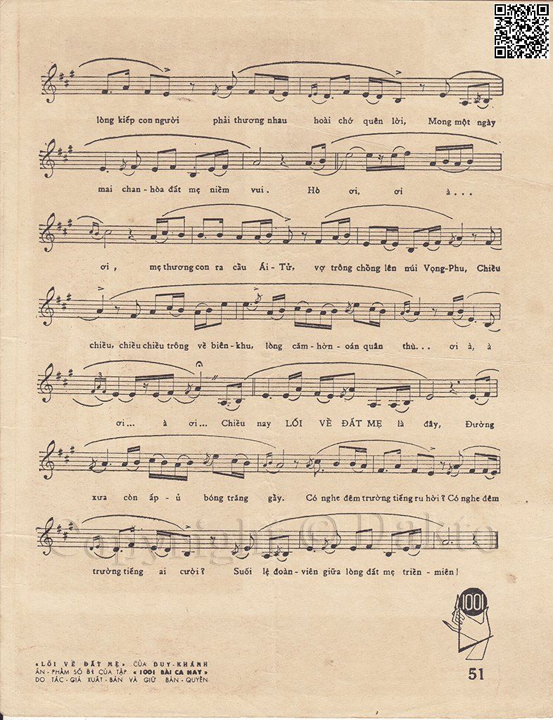 Page 6 of Sheet music PDF Liên khúc Tình ca quê hương - Lối về đất mẹ - Duy Khánh