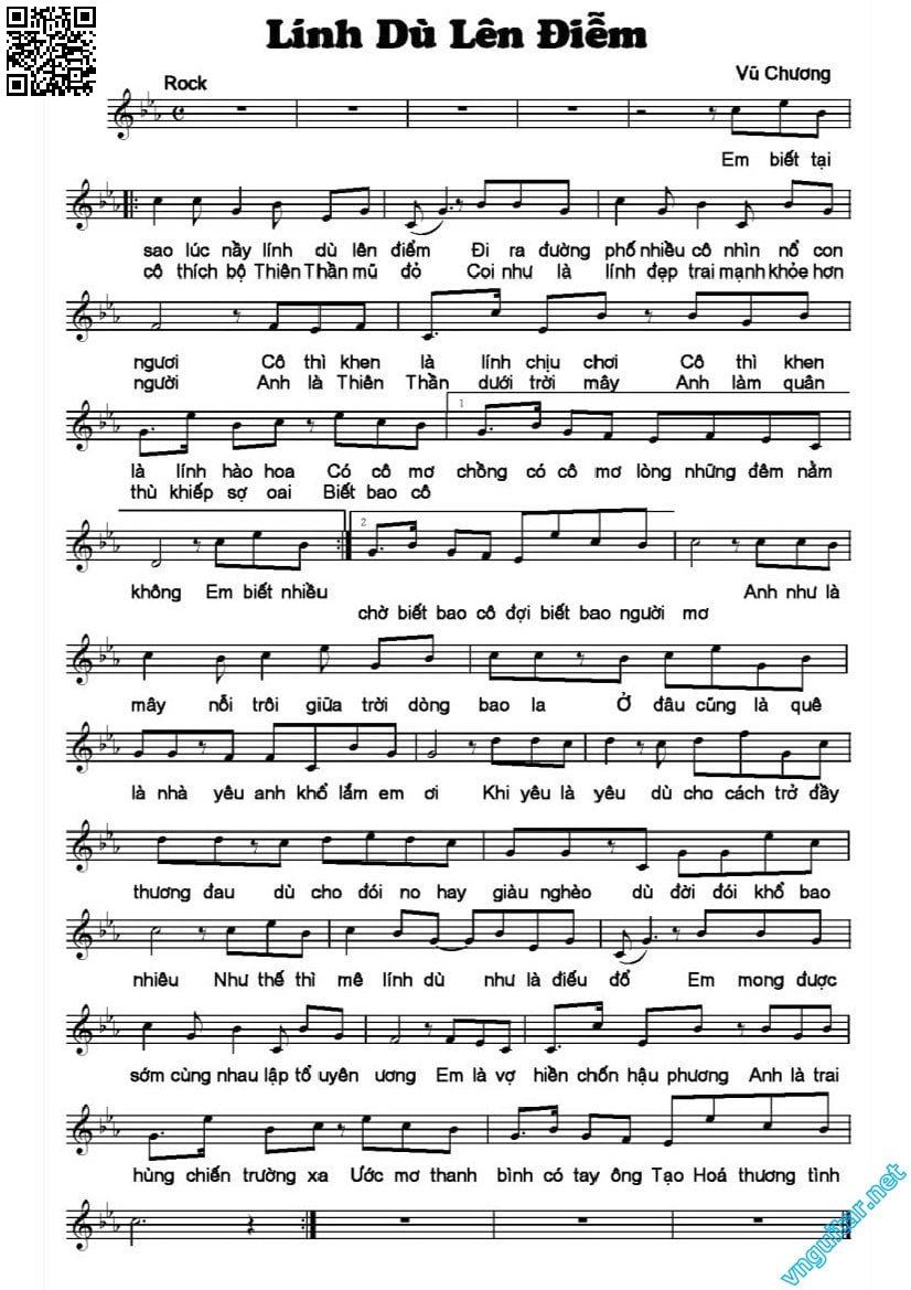 Page 5 of Sheet music PDF Lính dù lên điểm - Vũ Chương
