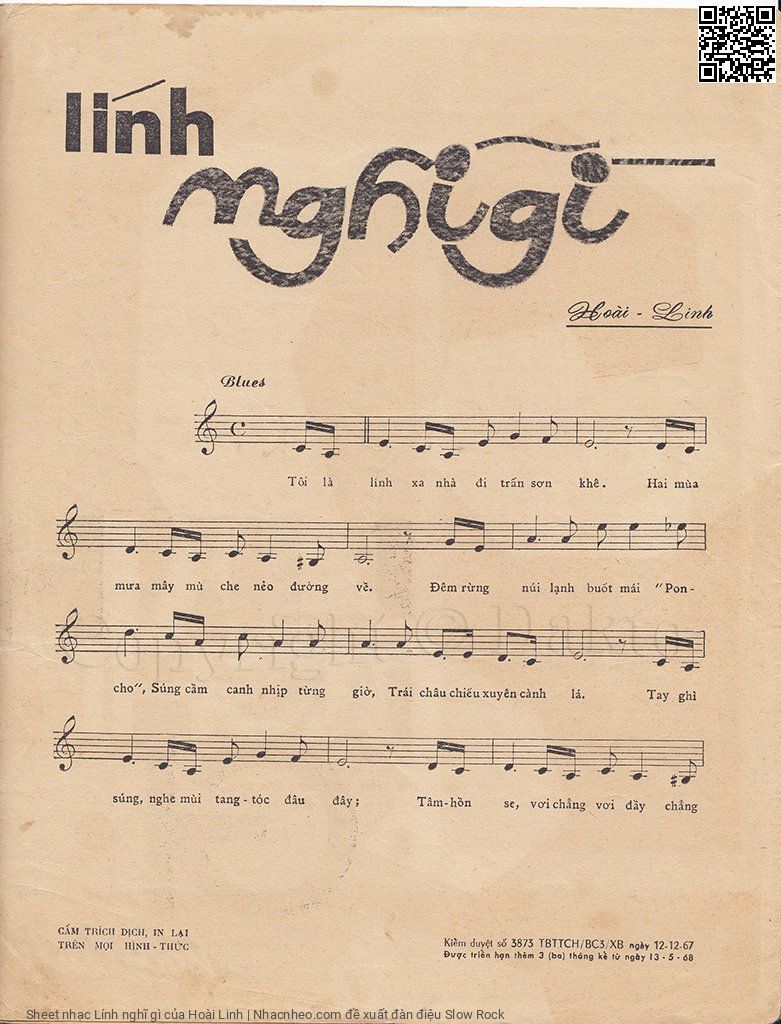 Page 2 of Sheet music PDF Lính nghĩ gì - Hoài Linh