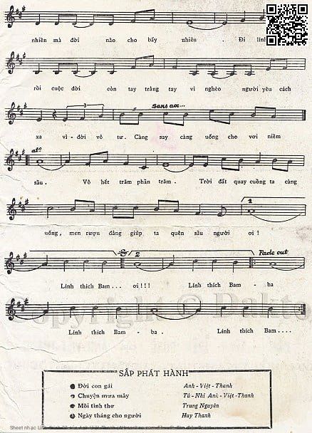 Page 3 of Sheet music PDF Lính thích 33 - Anh Việt Thanh