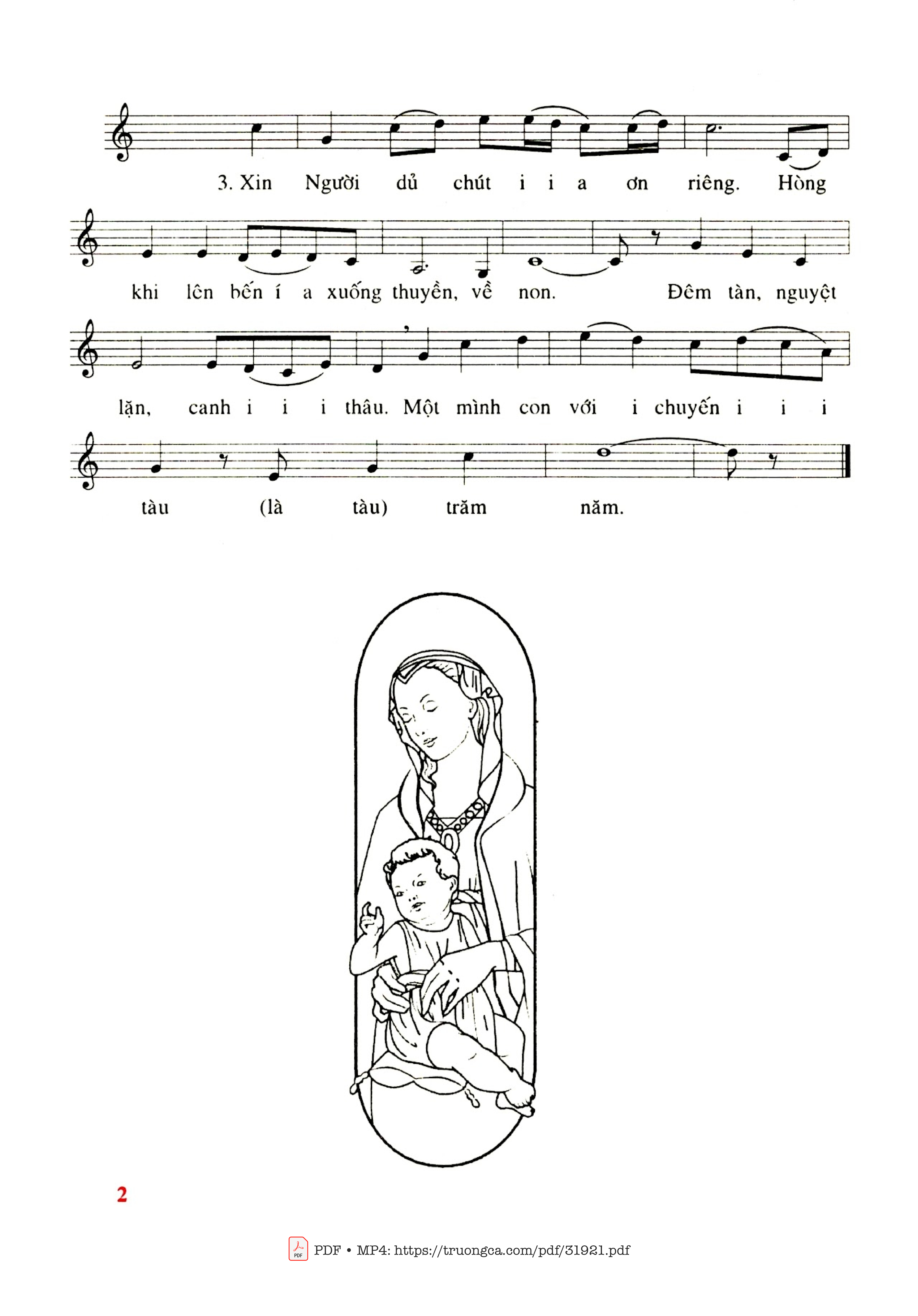 Page 2 of Sheet music PDF Lời Dâng - Phanxico