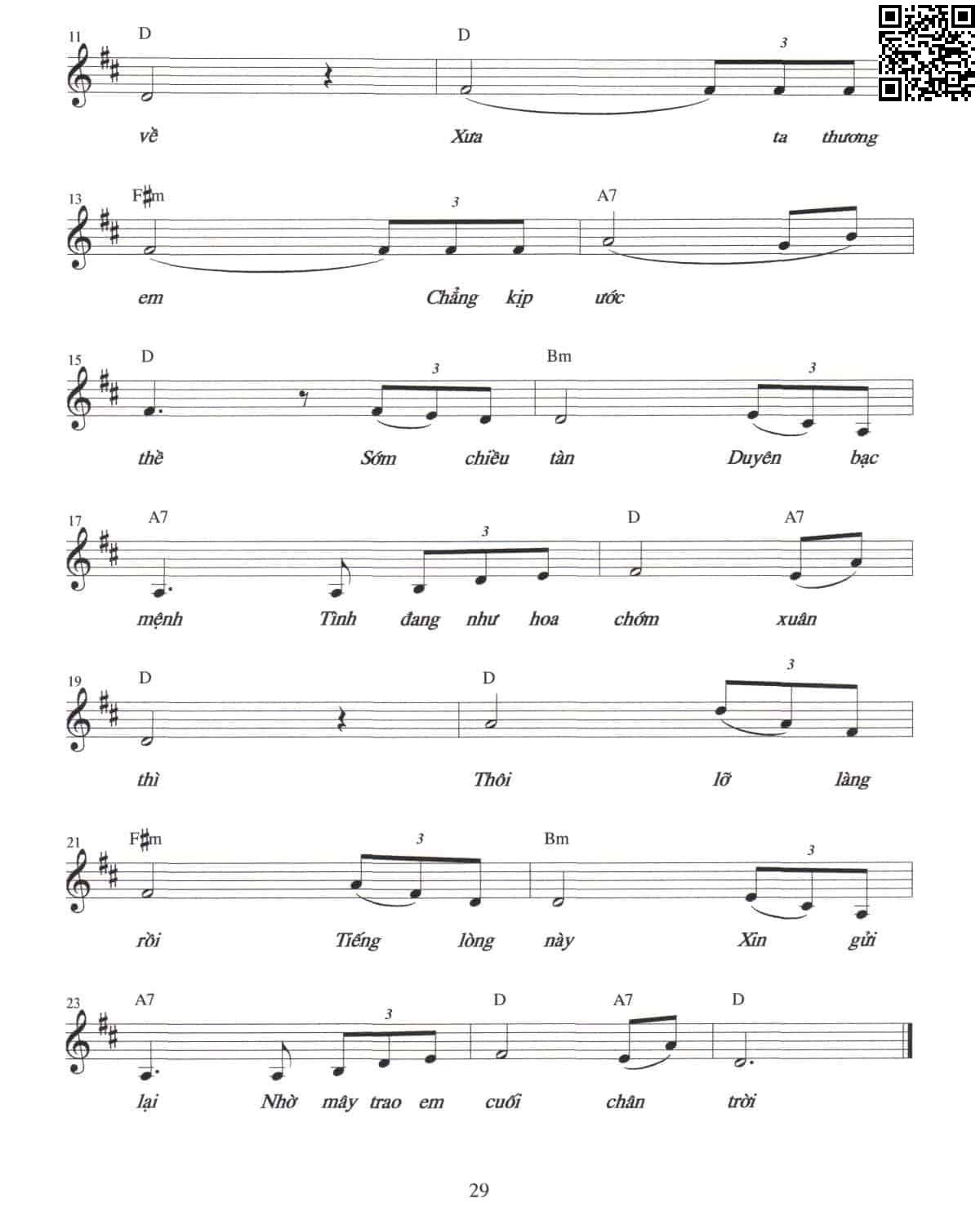 Page 2 of Sheet music PDF Lỡ làng - Nguyễn Trương Hà Phương
