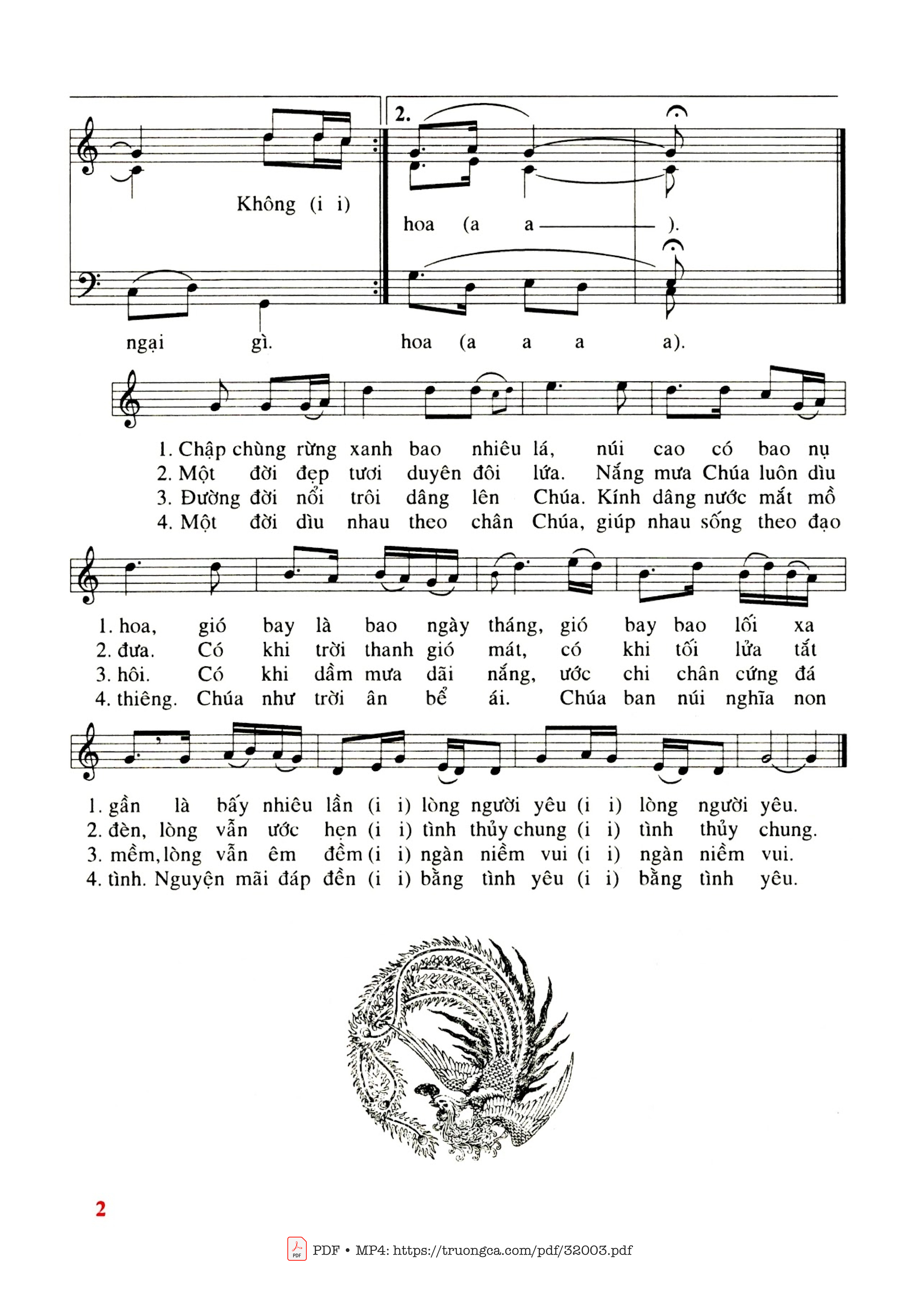 Page 2 of Sheet music PDF Loan Phượng Chung Đôi - Phanxico